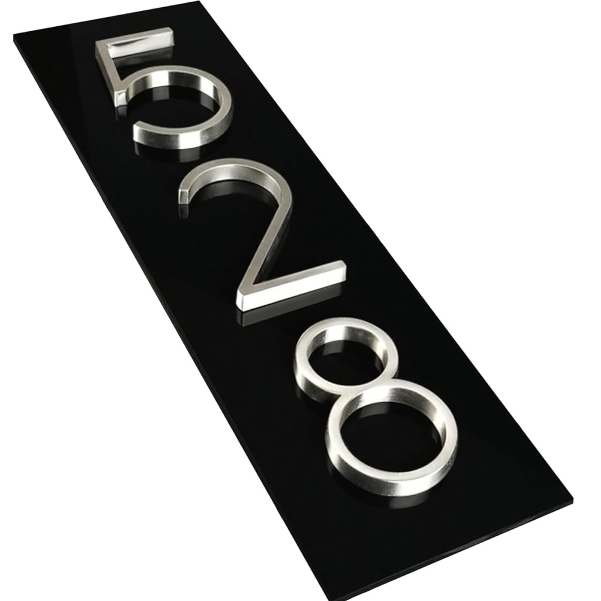 Modern Metal House Numbers for Outside - Durable Address Sign Plaque for Home & Mailbox - Perfect for Front Door, Porch, and Garden Decor