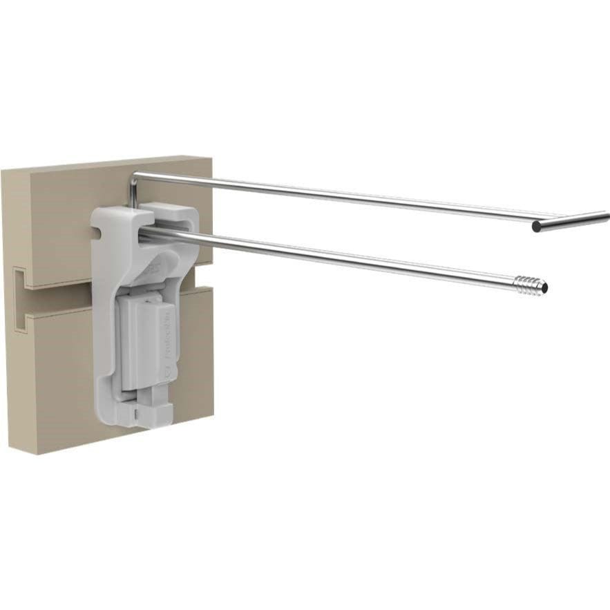SpinTag Display Hook for Slatwall with ProtectPin - Durable Retail Merchandising Hooks for Store Fixtures - Perfect for Clothing, Accessories & Home Decor Displays