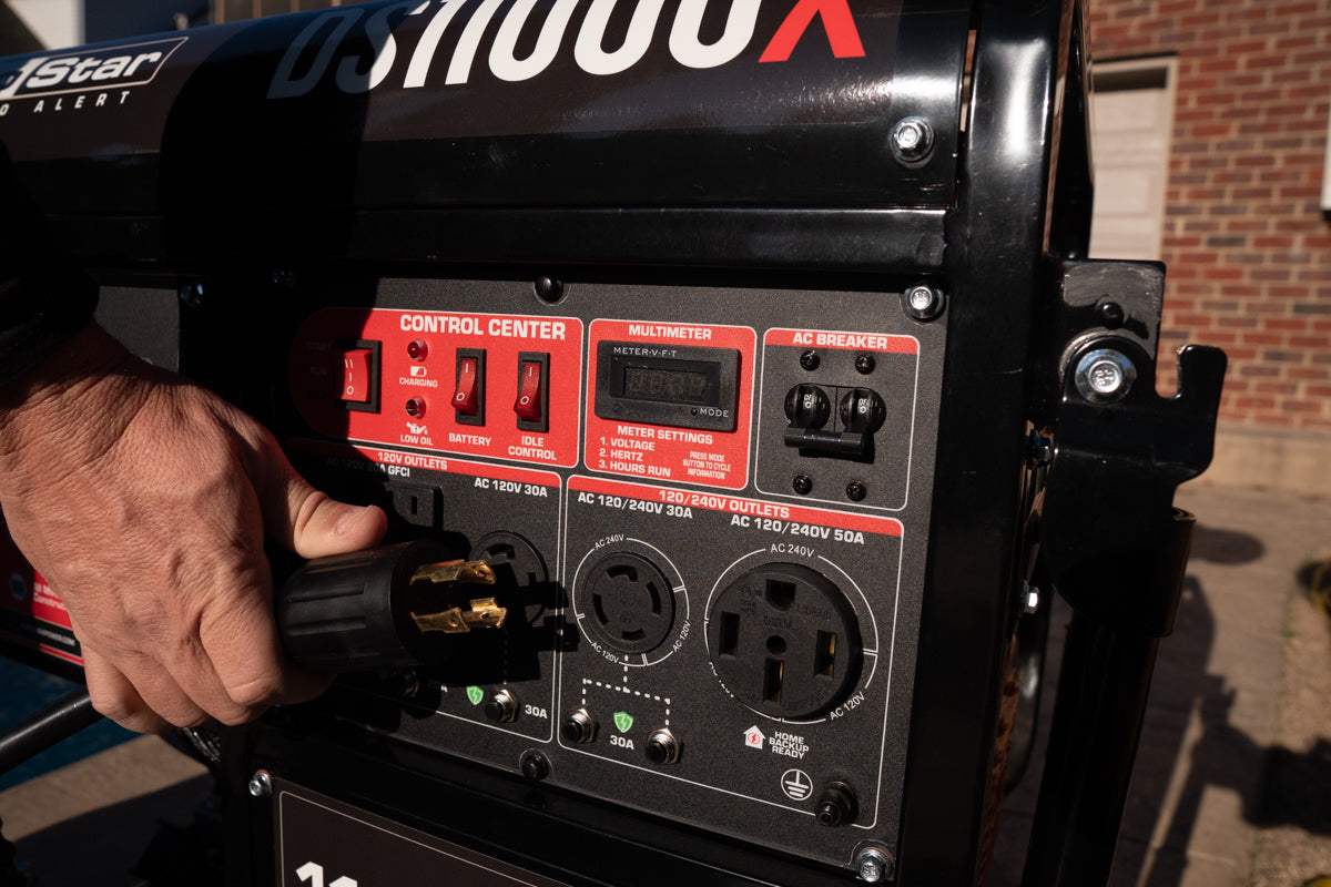 11,000 Watt Portable Gasoline Generator with CO Alert - Reliable Backup Power for Home, Camping & Emergency Use