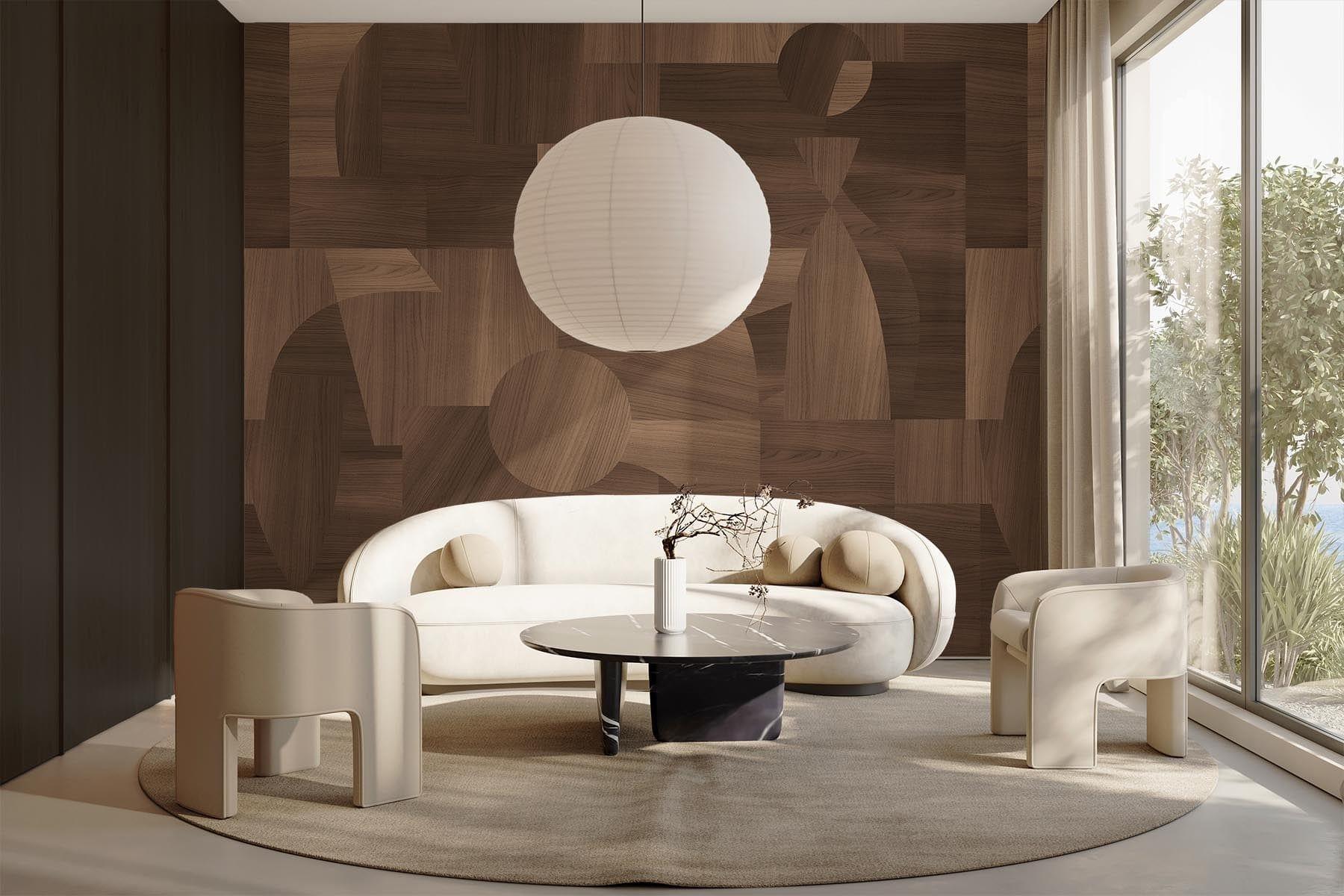 Handcrafted Brown Oak Wood Art - Elegant Home Decor for Living Room, Bedroom & Office - Perfect for Wall Hangings & Gifts