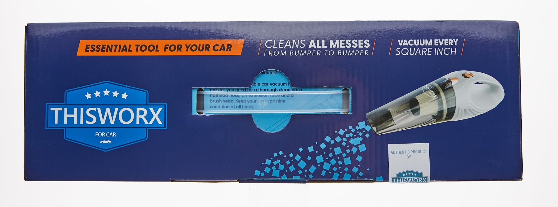 ThisWorx Portable Car Vacuum Cleaner - 16ft Cord & Attachments for Cars, RVs, Boats | Travel & Home Use