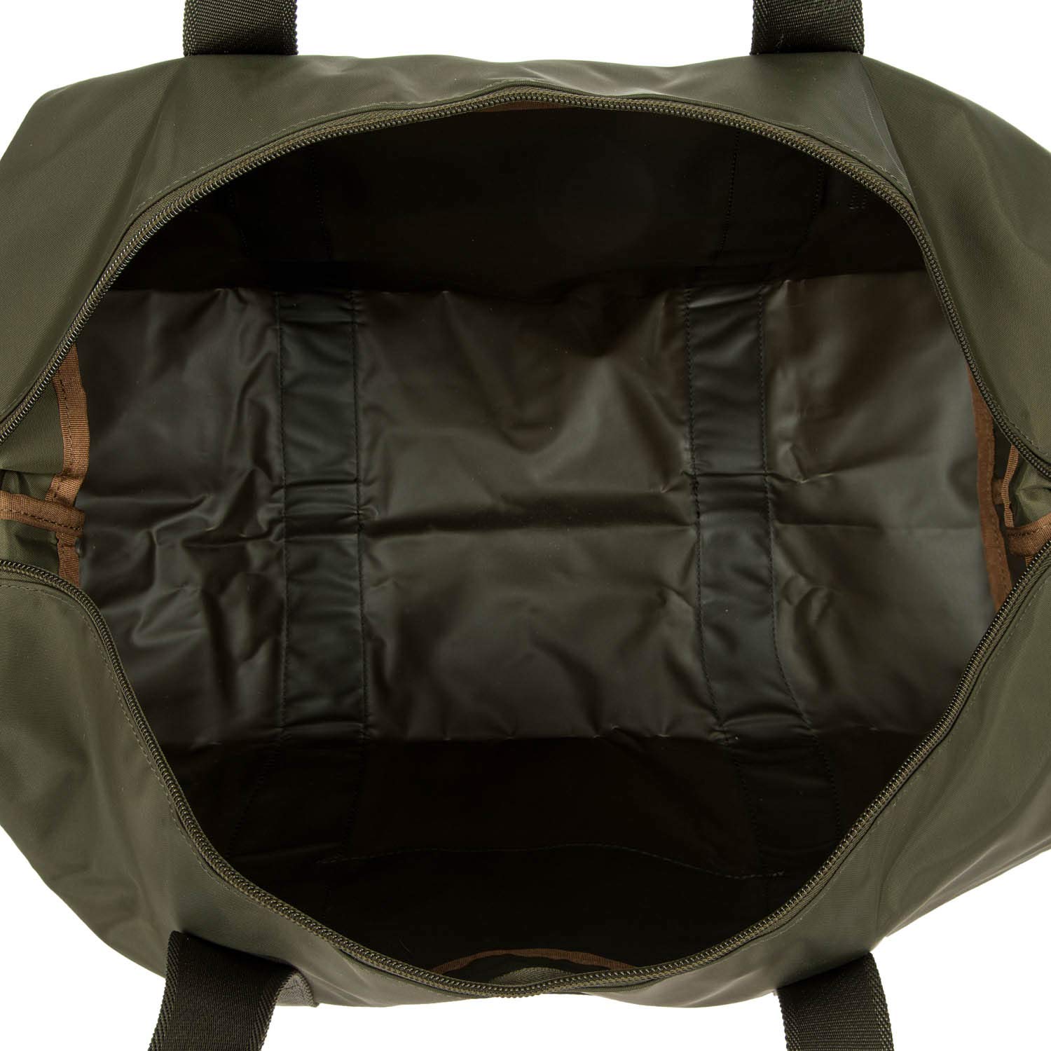 Bric's X-Bag X-Travel 2.0 Foldable Duffle Bag - 18 Inch Carry On Luggage & Overnight Travel Bag in Olive Green - Perfect for Airplane Trips, Weekend Getaways & Gym Use