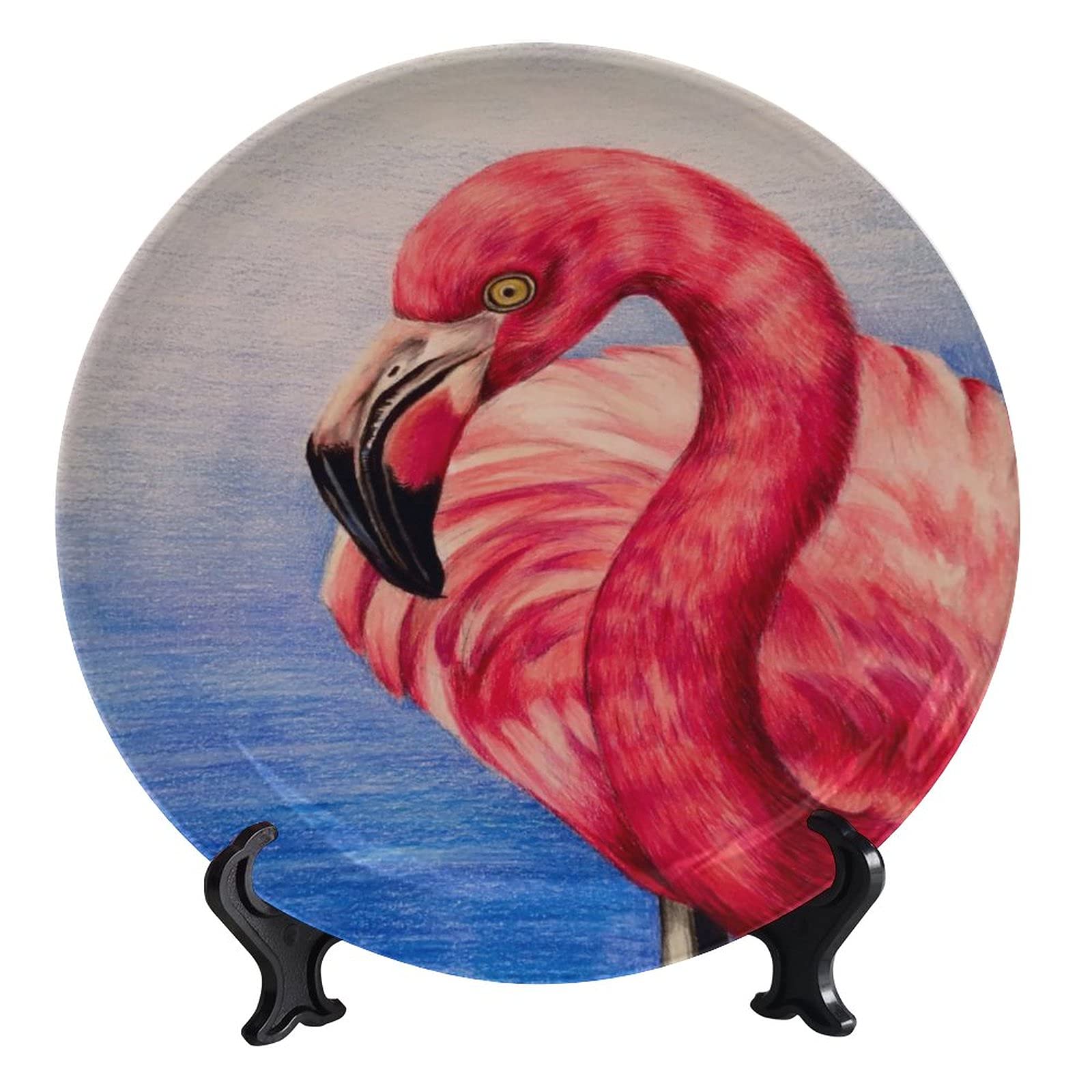 3D Printed Flamingo Decorative Plate - 10
