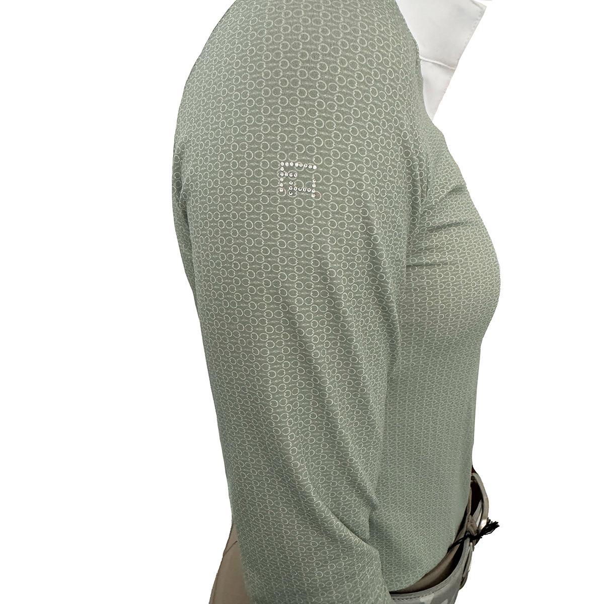 Alina Long Sleeve Show Shirt for Women - Equestrian Riding Shirt for Horse Shows & Competitions - Breathable & Stylish Performance Top for English & Western Riding
