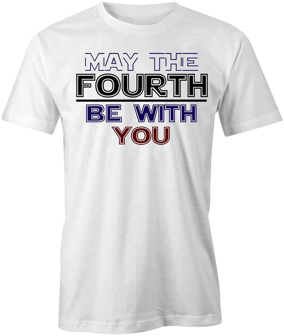 Star Wars May The 4th Be With You Graphic T-Shirt | Printed Cotton Tee for Men & Women | Perfect for Cosplay, Movie Nights & Fan Events