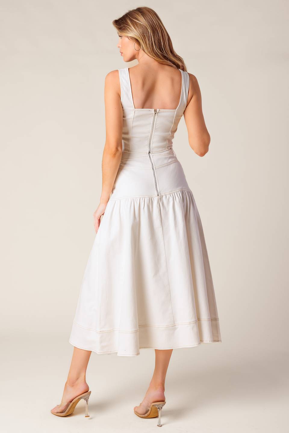Doing It My Way Crop Top & Skirt Set - White | Women's Fashion Outfit for Summer, Beach & Casual Wear