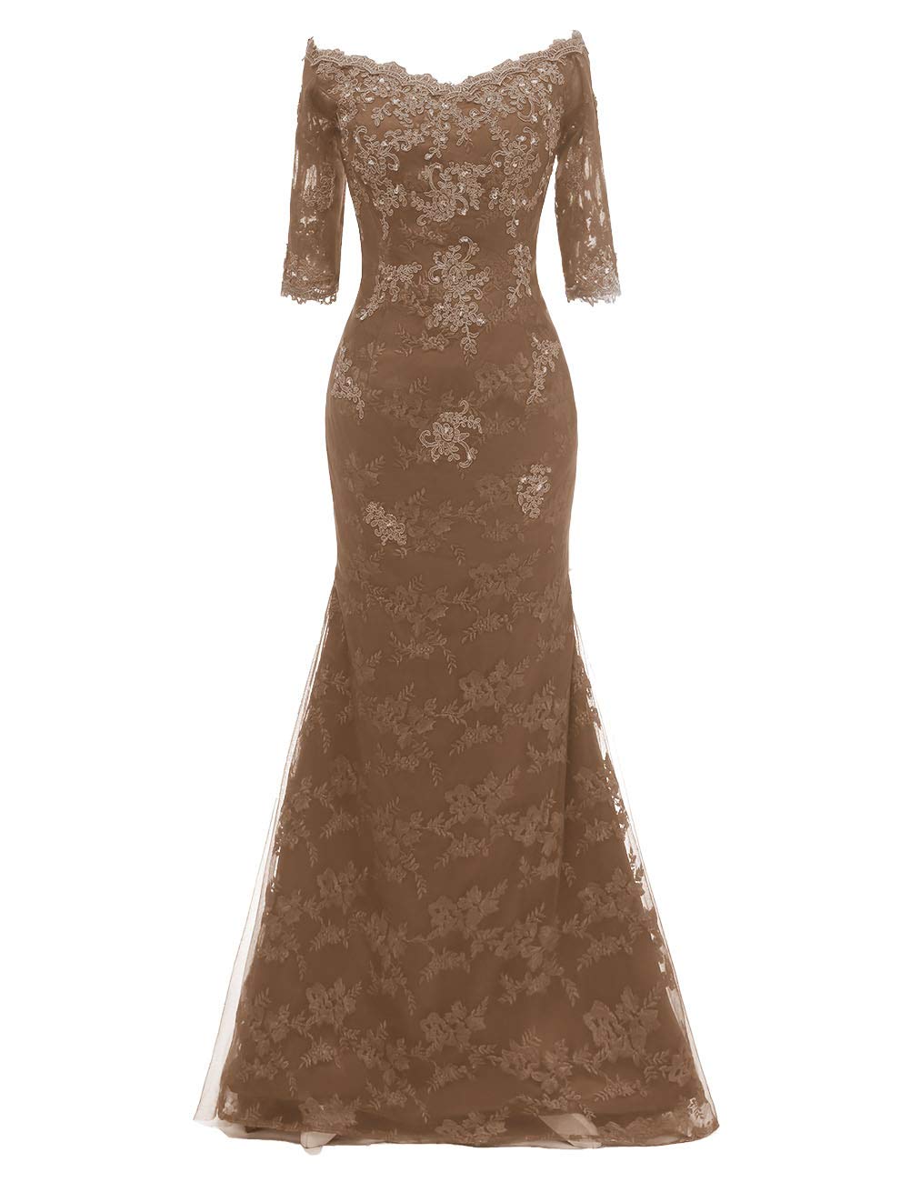 Elegant Long Sleeve Lace Mermaid Prom Dress for Women - Formal Evening Gown for Weddings, Galas & Special Occasions