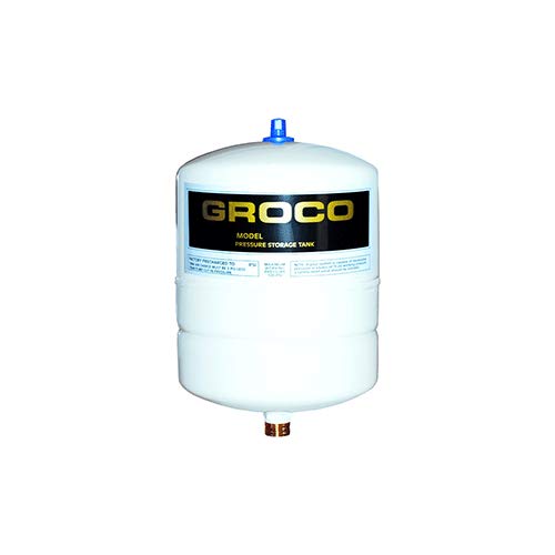 Groco PST-1 Pressurized Steel Water Storage Tank - Heavy Duty Marine & RV Fresh Water System - Perfect for Boats, Campers, and Off-Grid Living
