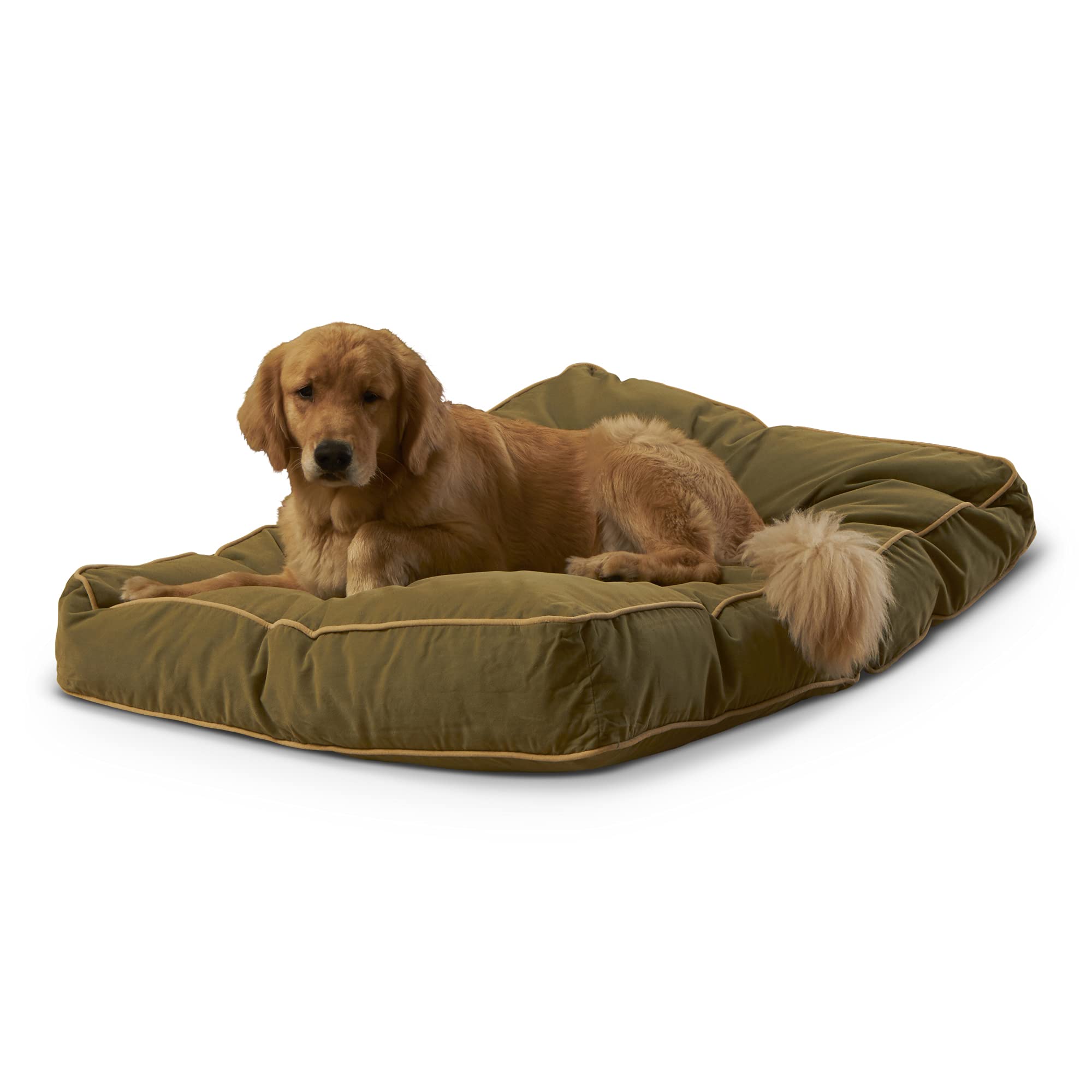 South Pine Porch Buddy Rectangle Pillow Style Dog Bed - Moss Green, Large (48