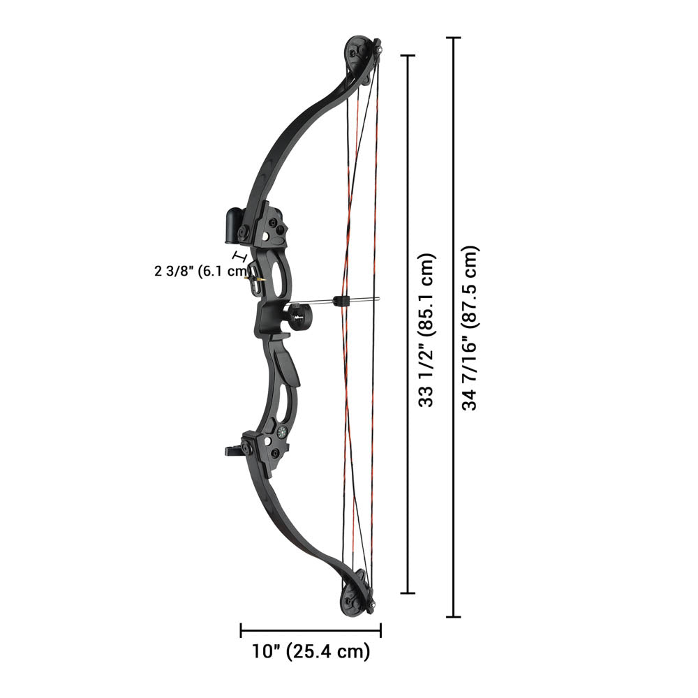20 lb Junior Youth Compound Bow Set with 4 Arrows - Perfect for Beginners, Target Practice & Outdoor Archery Training | TheLAShop