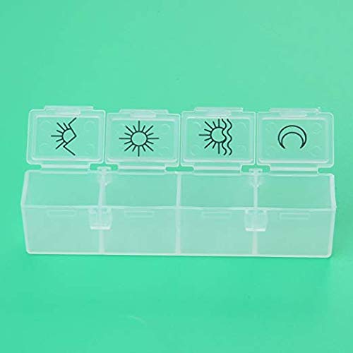7-Day Digital Pill Organizer with 28 Compartments & 5 Alarm Reminders | Luminous LCD Backlight for Medications, Vitamins & Supplements | Perfect for Travel, Elderly Care & Daily Medication Management - White