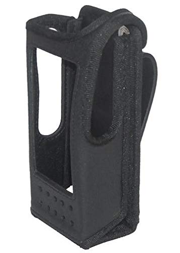 Motorola XPR 6500 Two Way Radio Nylon Protective Carry Case with Fixed Belt Loop - Durable Holster for Construction, Security & Outdoor Use