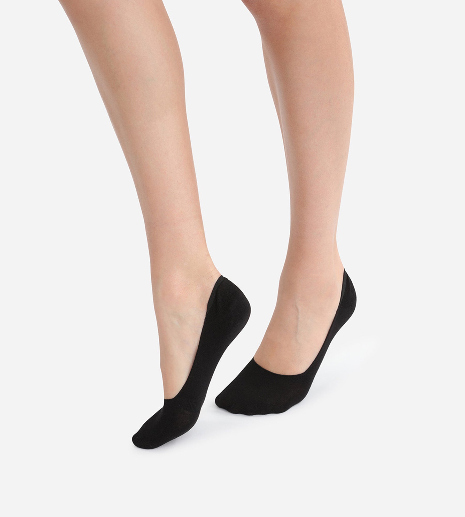 2 Pairs Black Cotton Foot Protectors for Women - Soft & Comfortable Toe Covers for Ballet Flats, High Heels & Dress Shoes