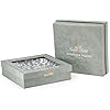 Elegant Gray Swirl Appetizer Plate Set of 4 - Perfect for Dinner Parties, Wedding Gifts & Home Decor
