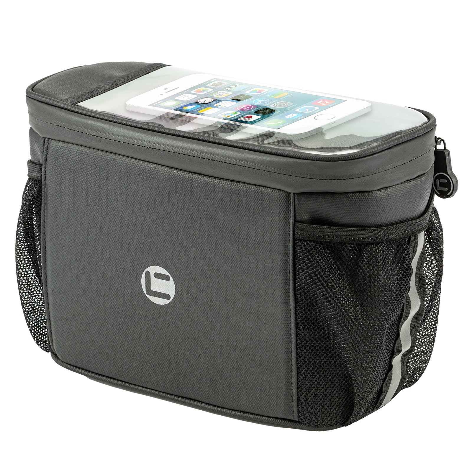 BAIGIO 4L Bike Handlebar Bag - Waterproof Cycling Pack with Touchscreen Pocket for Outdoor Rides