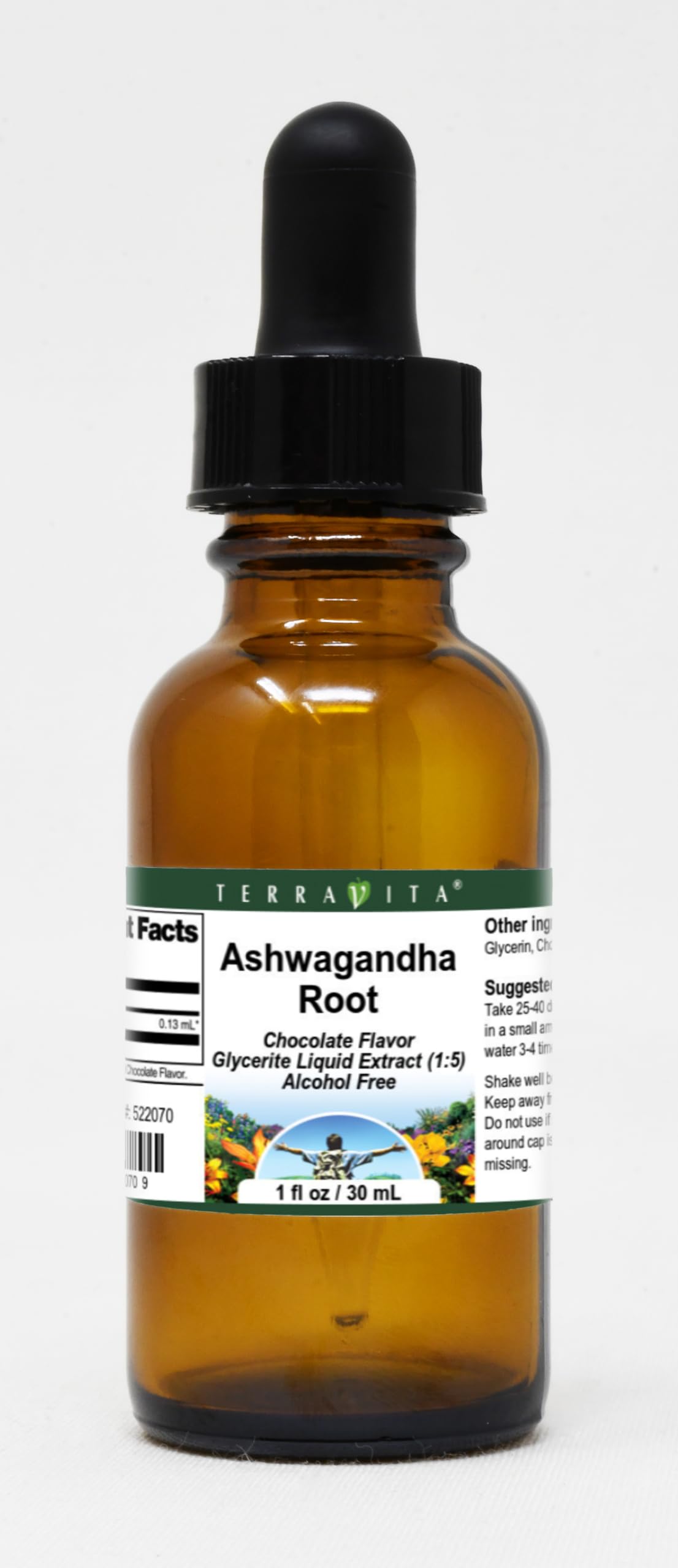 Organic Ashwagandha Root Glycerite Liquid Extract (1:5) - Chocolate Flavored Herbal Supplement - 1 oz Bottle (3 Pack) - Stress Relief, Sleep Support & Immune Boost - Perfect for Smoothies, Tea & Wellness Routines