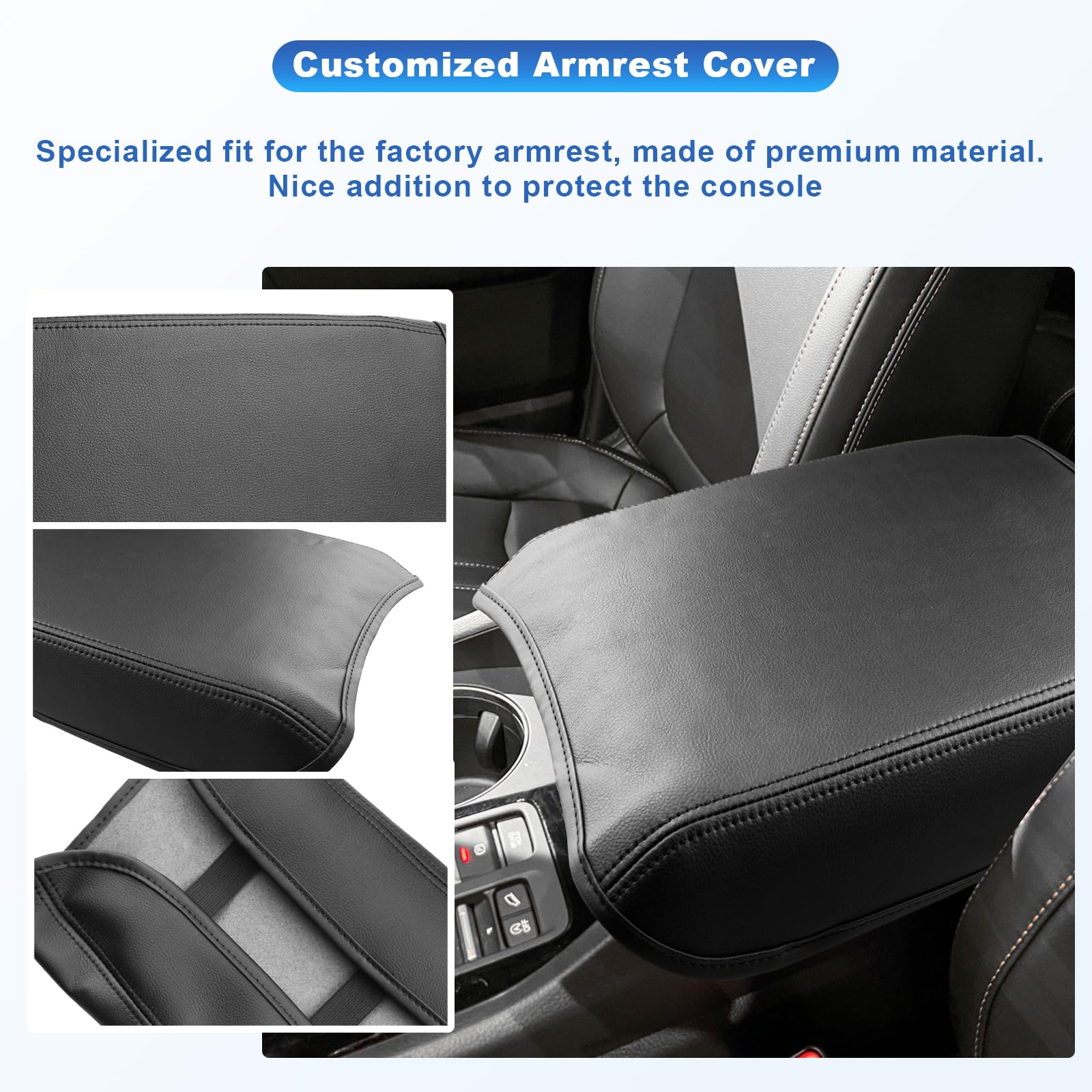 2023-2026 Honda Pilot Center Console Cover | Custom Fit for 2023-2025 Pilot, 2024-2025 Ridgeline & 2024-2026 Passport | Premium Armrest Cushion Pad | Comfort Upgrade for Long Drives & Daily Commutes