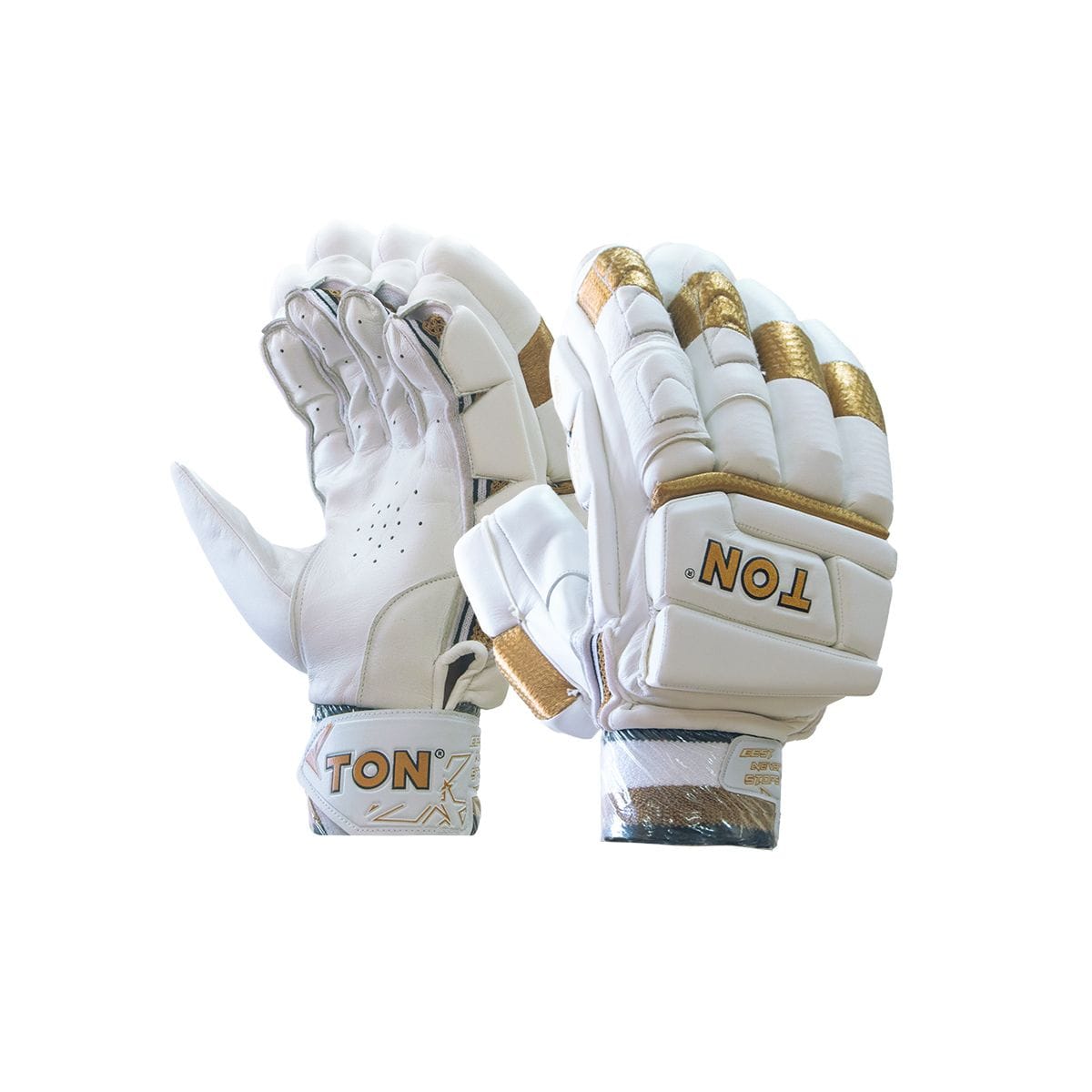 Premium SS Ton Gold Edition Cricket Batting Gloves for Adults - Lightweight & Breathable for Maximum Comfort - Perfect for Practice, Matches & Training Sessions