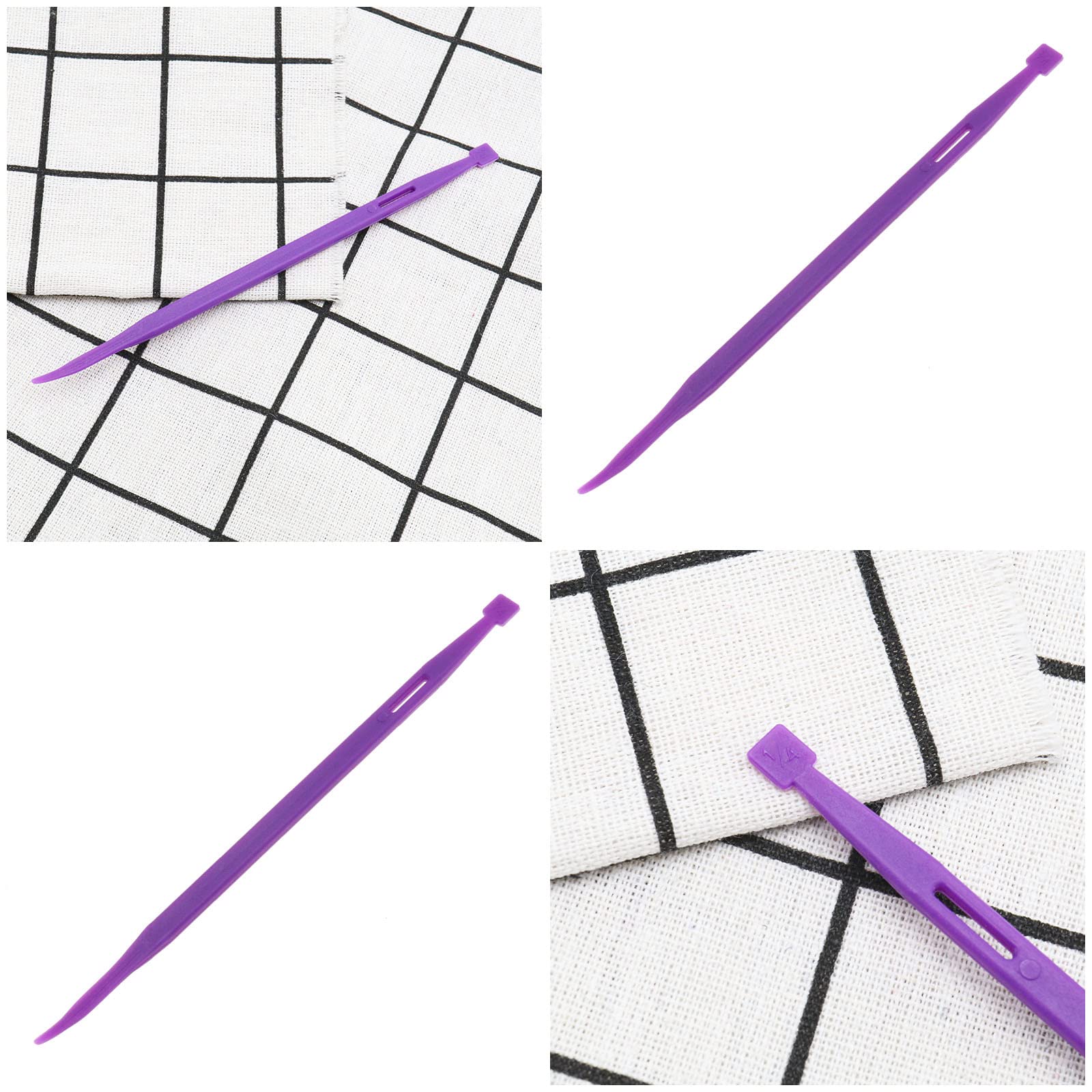 5PCS Multifunctional Sewing Tools Set for Quilting & Crafting - Purple Plastic