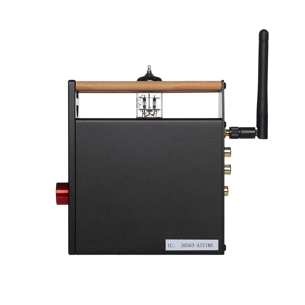 AIYIMA T8 6N3 Tube Preamplifier with Bluetooth 5.0, Hi-Fi Headphone Amp, USB DAC, APTX HD - Wireless Audio Receiver for Home Stereo System, PC & Turntable (Includes Remote Control) - Perfect for Vinyl Enthusiasts & Audiophiles