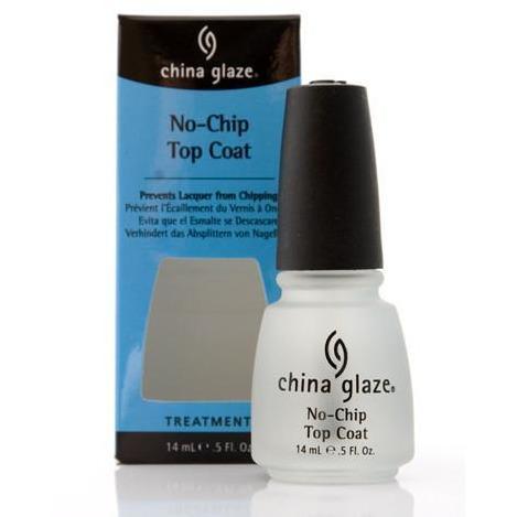China Glaze No Chip Top Coat 0.5 oz Nail Polish - Long-Lasting Shine & Chip-Resistant Finish for Professional Manicures & At-Home Nail Care