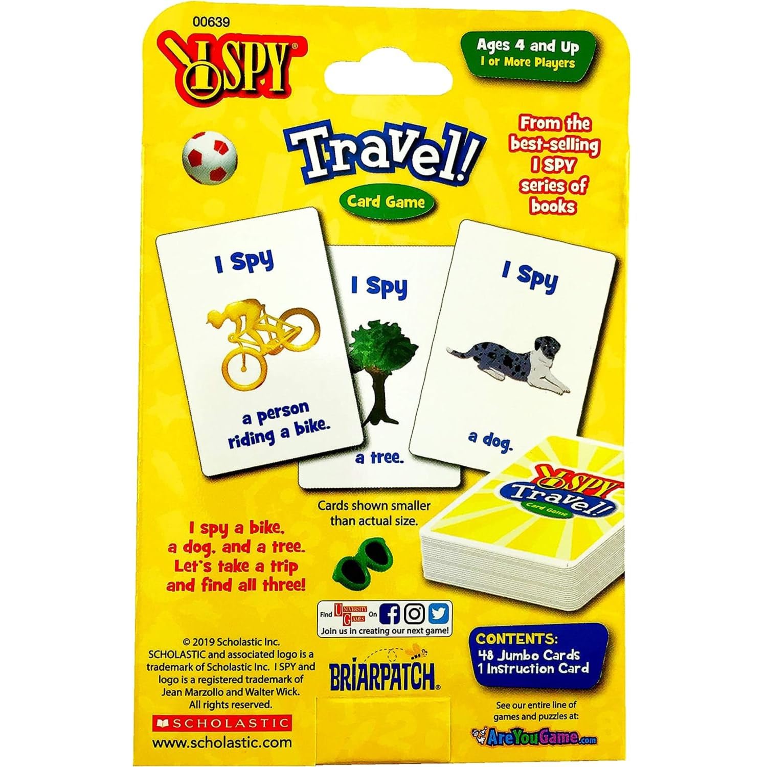 Briarpatch SPY Travel Card Game for Kids Ages 4+ | Fun Educational Preschool Travel Game Based on SPY Books | Perfect for Road Trips & Family Game Nights