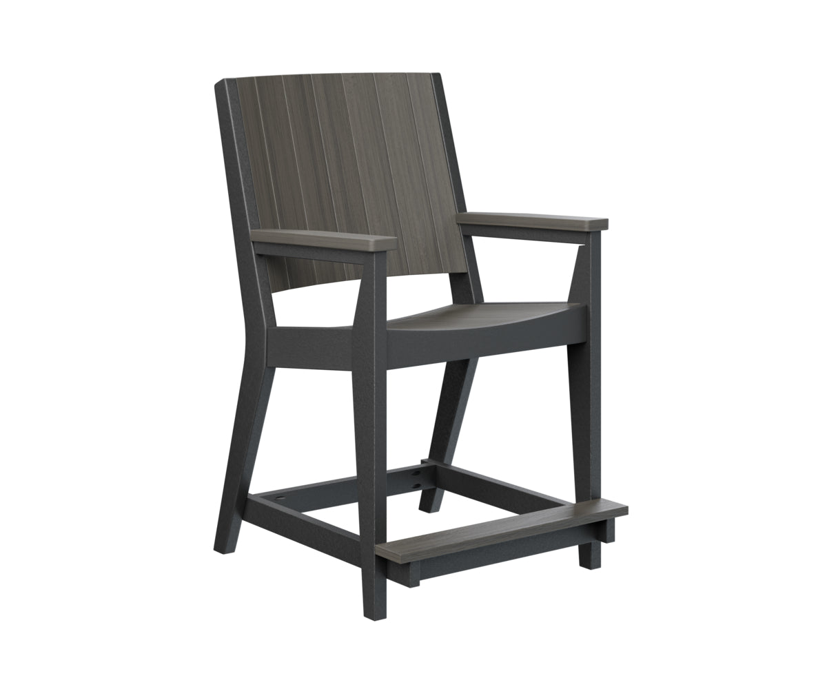 Berlin Gardens Mayhew Chat Counter Chair - Stylish Bar Stool for Kitchen Island, Breakfast Nook & Home Decor - Durable Indoor/Outdoor Use