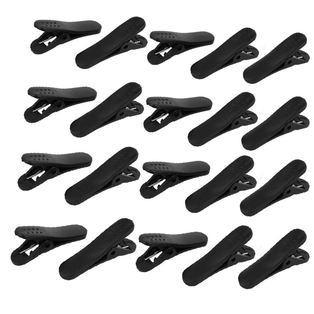 X-DREE 20pcs Black Headphone Cable Clip Holder - Secure Earphone Wire Organizer for Running, Gym, Work & Travel - Compatible with Most Headphones & Earbuds