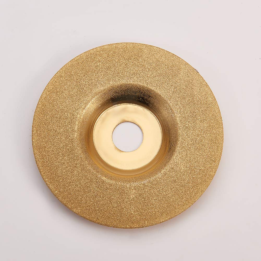 4 Inch Diamond Grinding Disc 150 Grit - Gold Tone Angle Grinder Wheel for Stone, Concrete & Metal | Utoolmart Professional Tool for Cutting, Polishing & Shaping | Perfect for DIY Projects & Construction Work