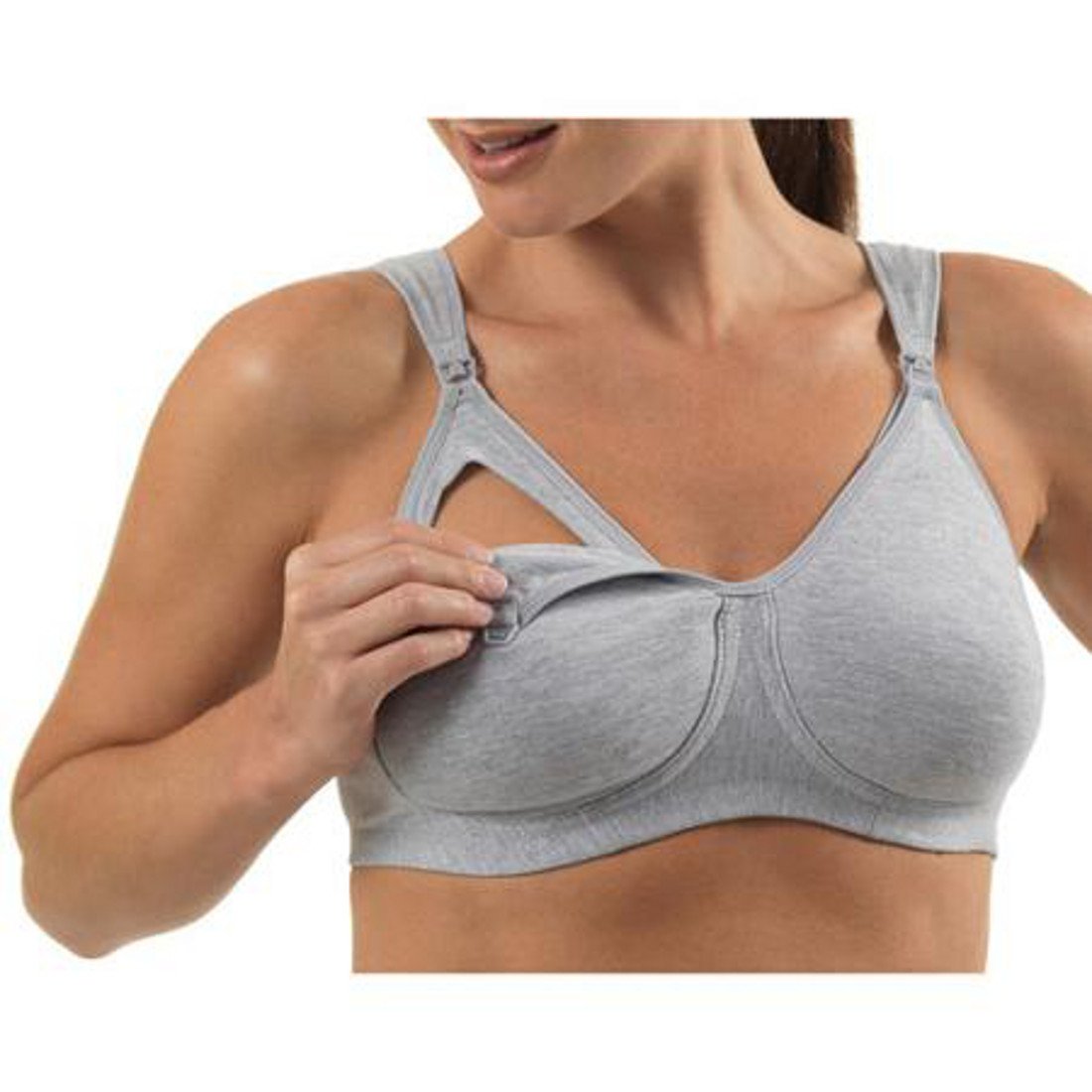 Leading Lady Women's Nursing Wireless Sports Bra - Comfortable Maternity & Nursing Bra for Active Moms - Perfect for Yoga, Gym, and Breastfeeding