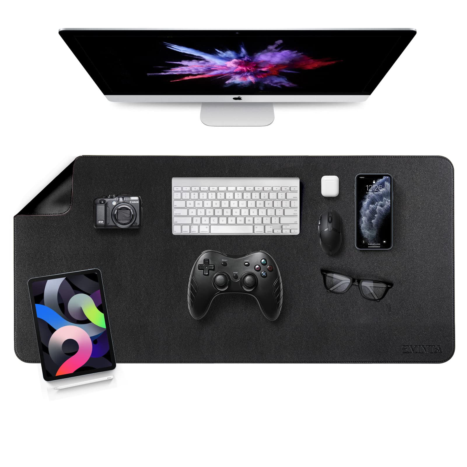 Premium Dual-Sided PU Leather Desk Pad - 35.4