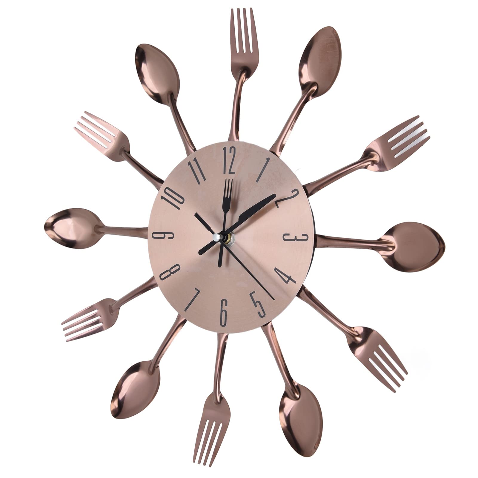 Yosoo Timelike Silent Stainless Steel Kitchen Wall Clock - Modern Home Decor for Living Room, Kitchen, Restaurant & Office | Durable & Noiseless