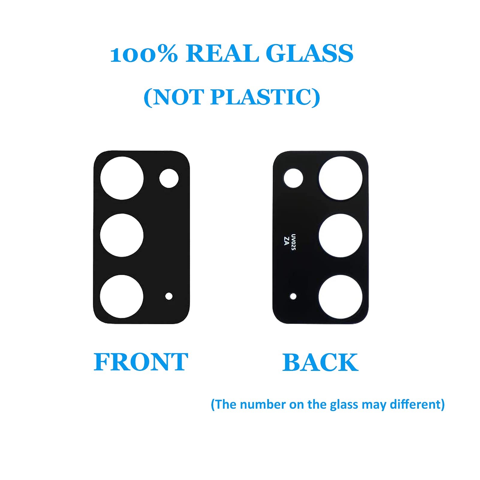 EMiEN 2 Pack Samsung Galaxy Note 20 N980 / Note 20 5G N981 6.7 Inch Rear Back Camera Lens Glass Replacement with Adhesive, Tweezers & Precision Knife Repair Tool Kit (Mystic Black) - DIY Phone Repair for AT&T, T-Mobile, Verizon, Sprint & All Carriers