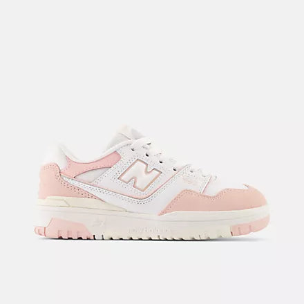 550 Sneaker for Women & Men - White & Pink Haze Colorway - Comfortable Casual Shoes for Walking, Running, Gym & Everyday Wear
