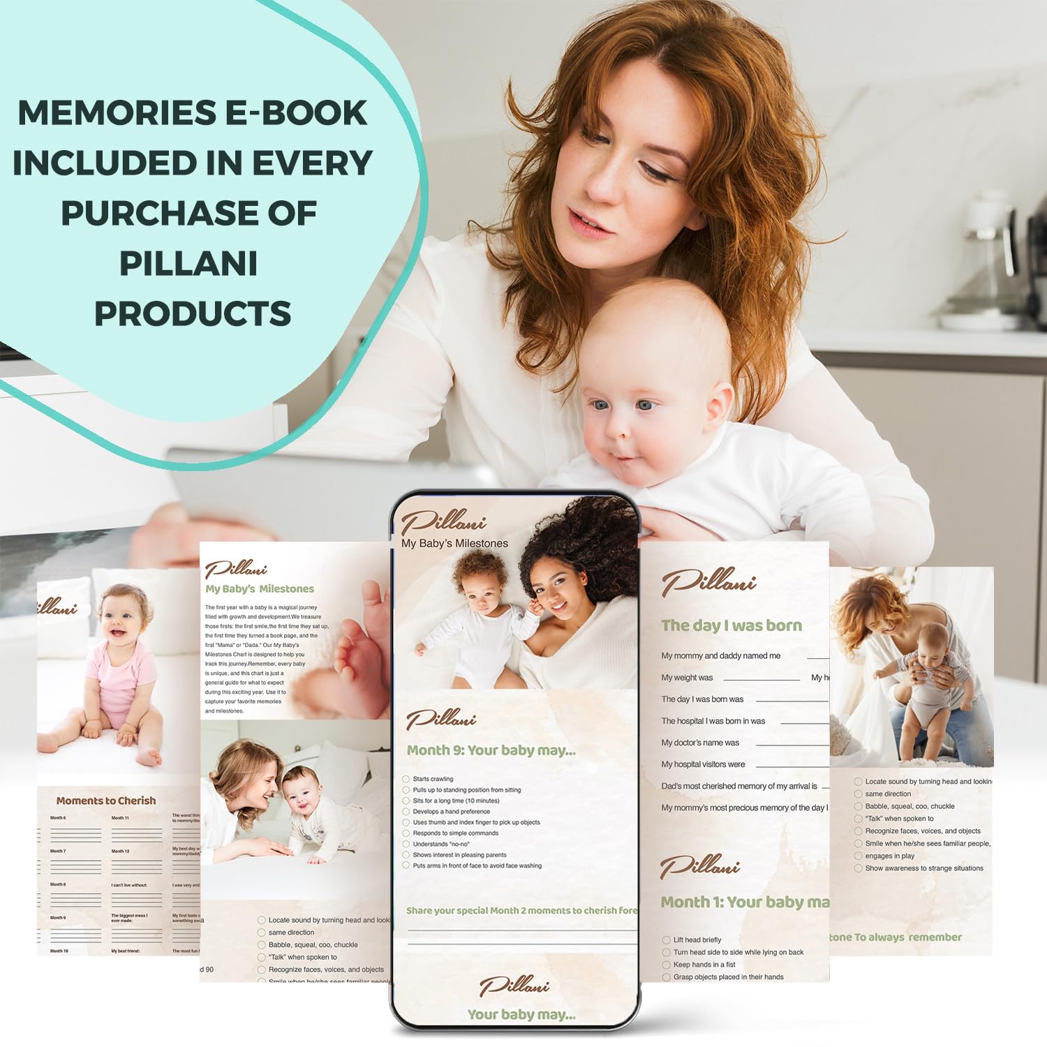 Portable Baby Changing Pad - Large Waterproof Foldable Travel Diaper Mat for Newborns with Detachable Wipes Pockets | Ideal for Home, Nursery, Travel & On-the-Go Diaper Changes
