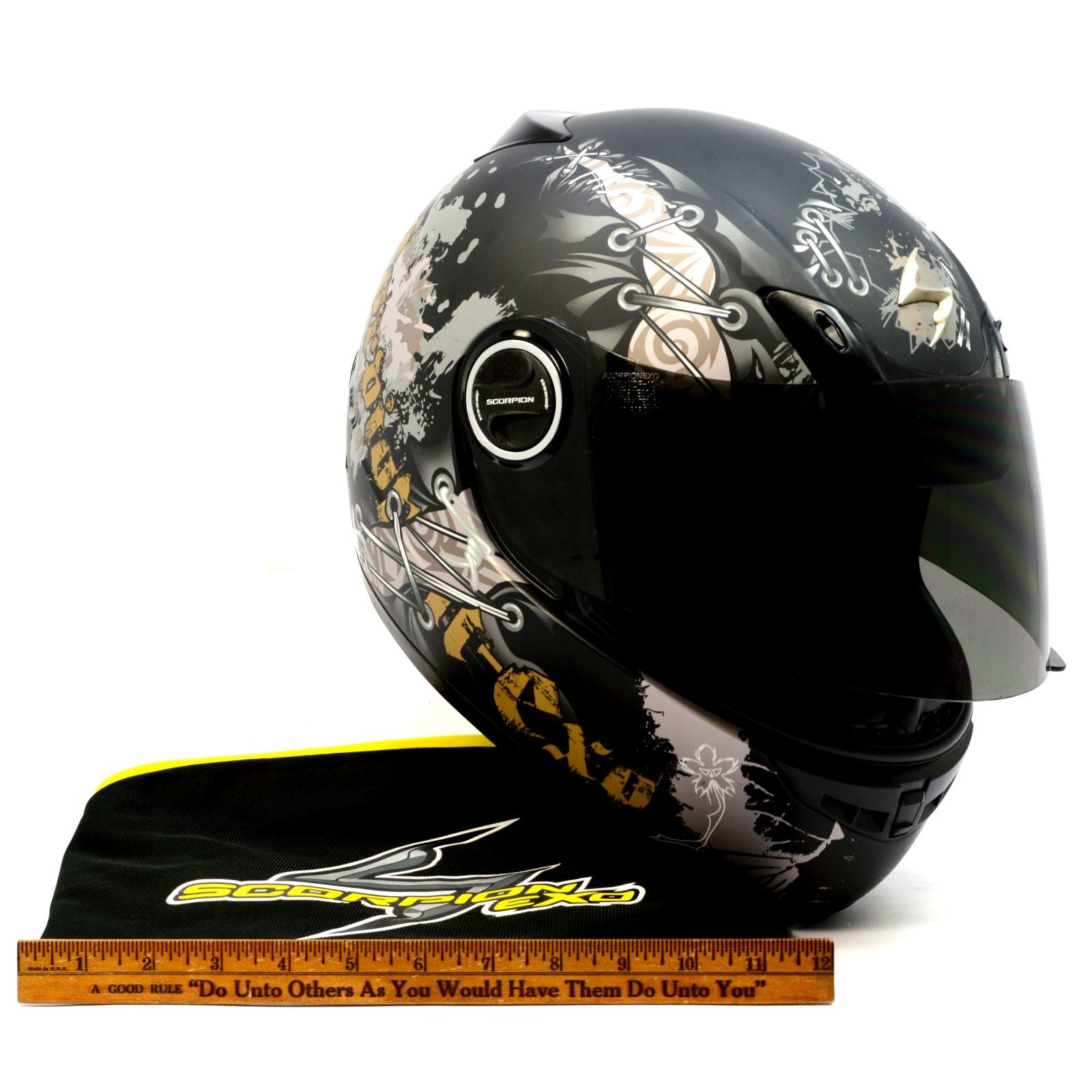 Scorpion EXO-400 Full Face Motorcycle Helmet - Small Size with Free Storage Bag | Lightly Used | Perfect for Street Riding & Racing