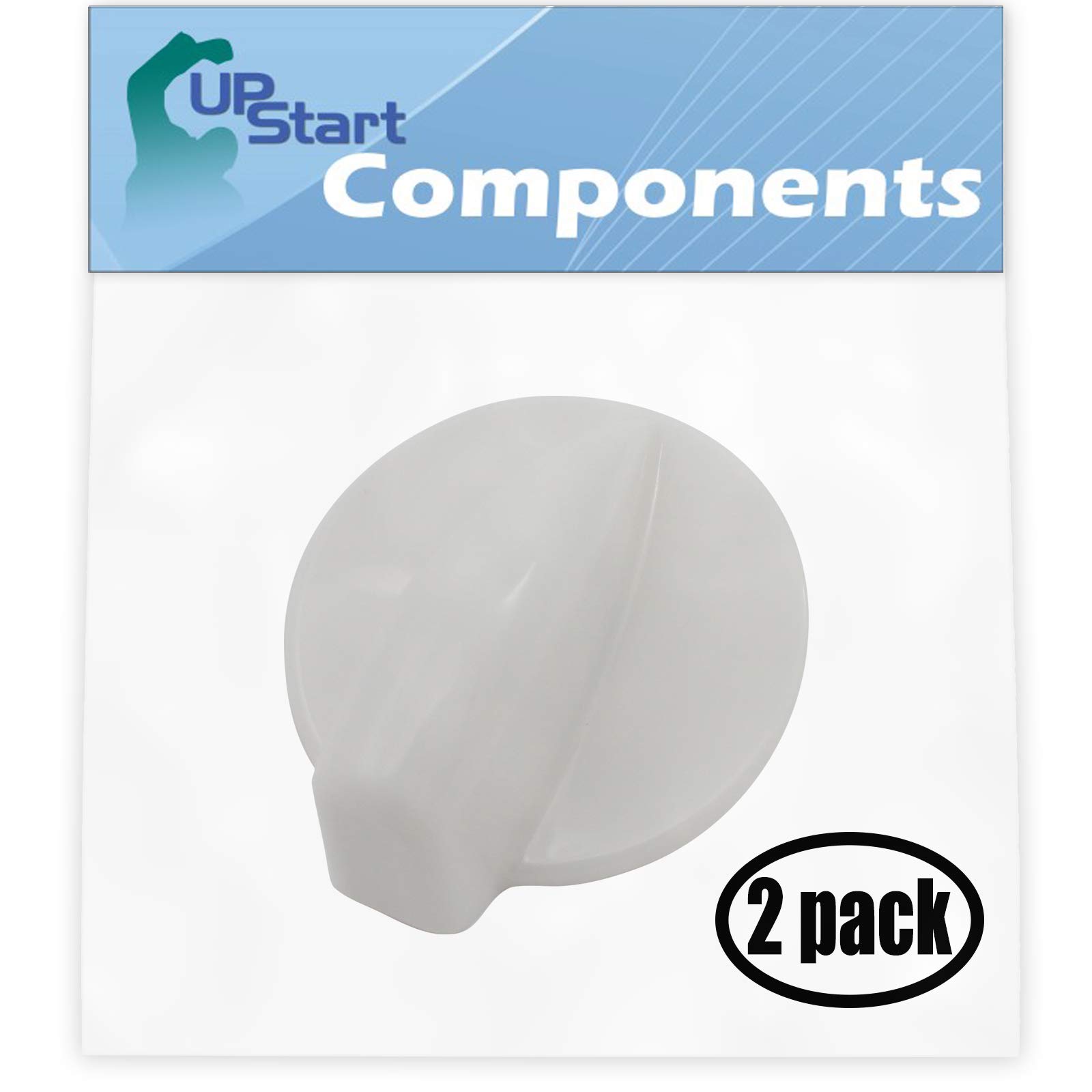 2 Pack Replacement Dryer Timer Knob WP8181859 - Compatible with Whirlpool GHW9400PW4 Residential Washer - Easy DIY Installation for Laundry Room Maintenance