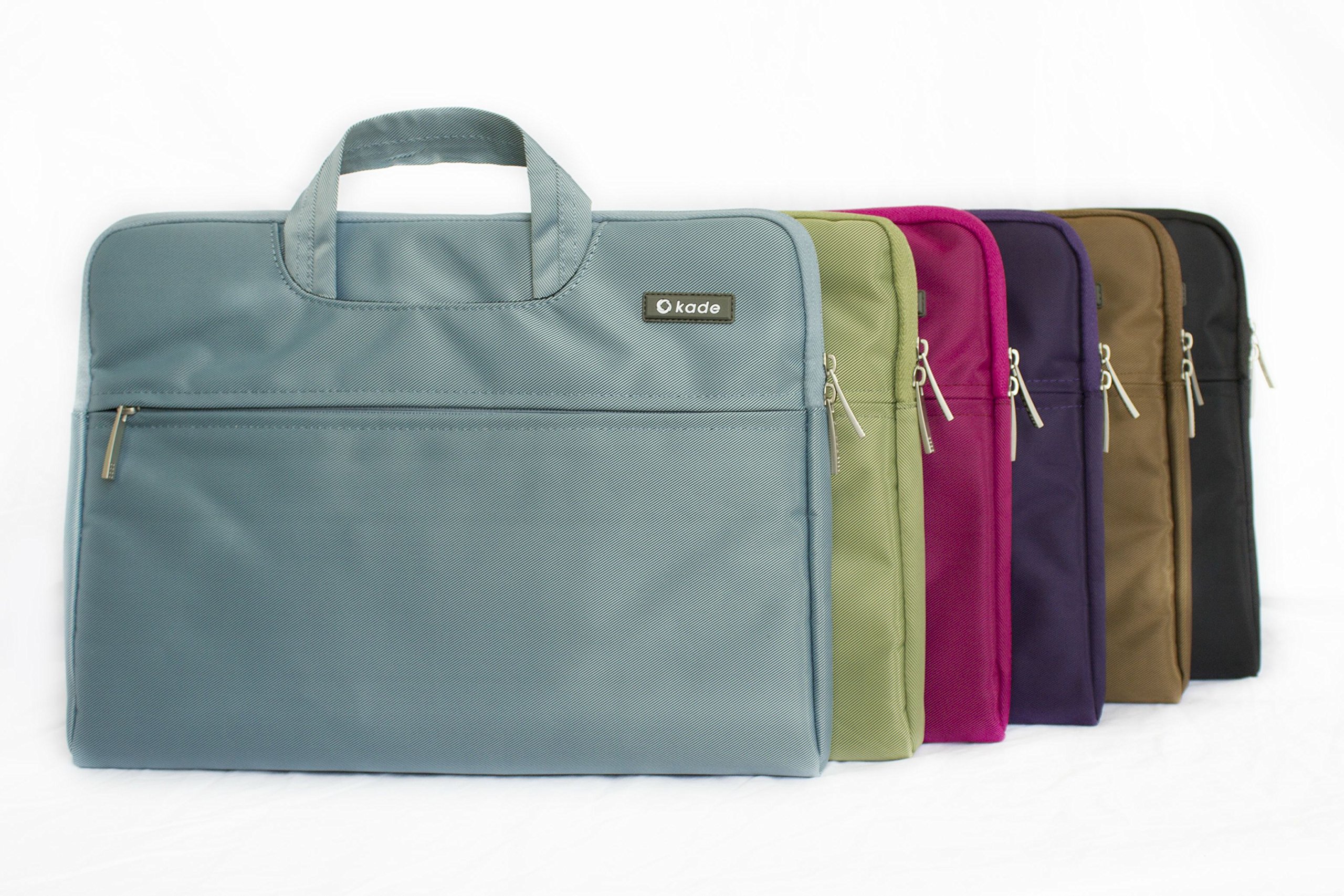 Versatility VMBB13BLU 13-13.3 Inch Laptop Briefcase Bag - Compatible with MacBook, MacBook Pro & Notebook Computers, Lightweight & Durable, Turquoise Blue - Perfect for Business Travel, Office Commute & Daily Use