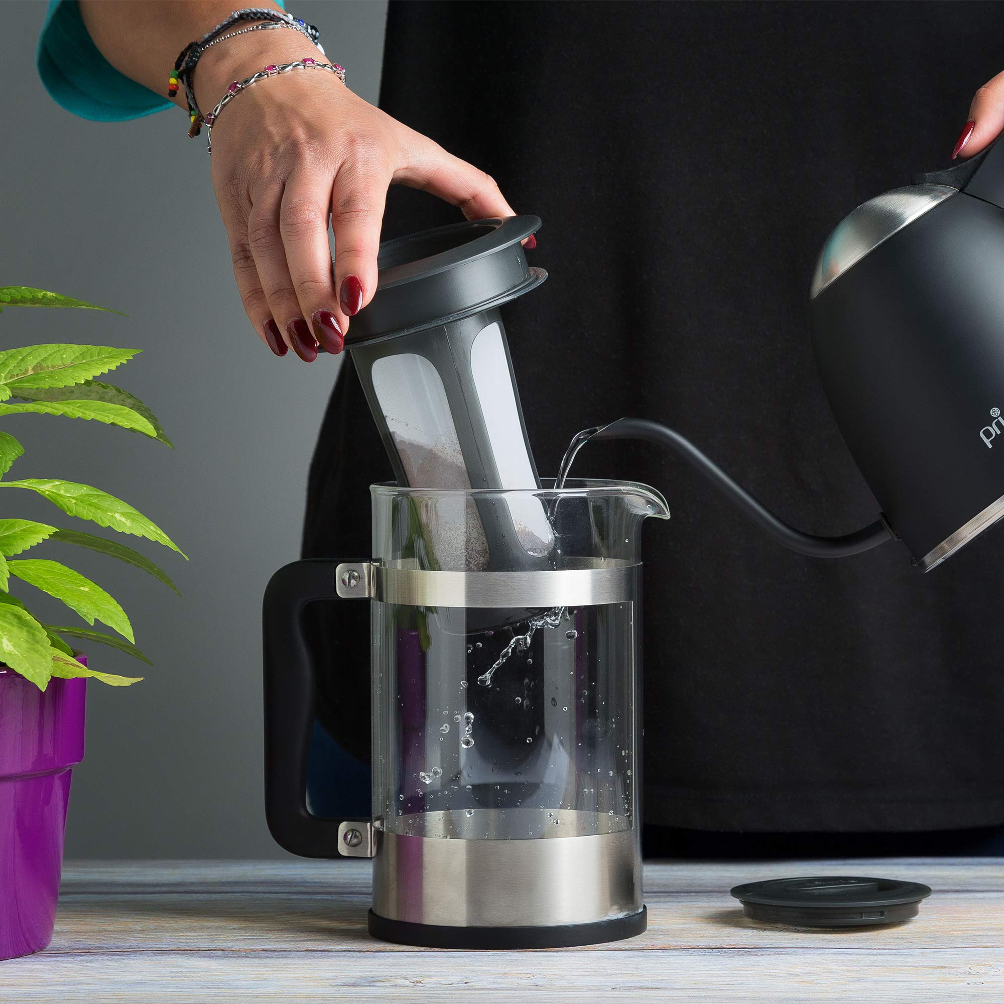 Primula Ppbss-5102 2-in-1 Craft Coffee Maker with 51oz Capacity - Perfect for Home, Office & Camping Use