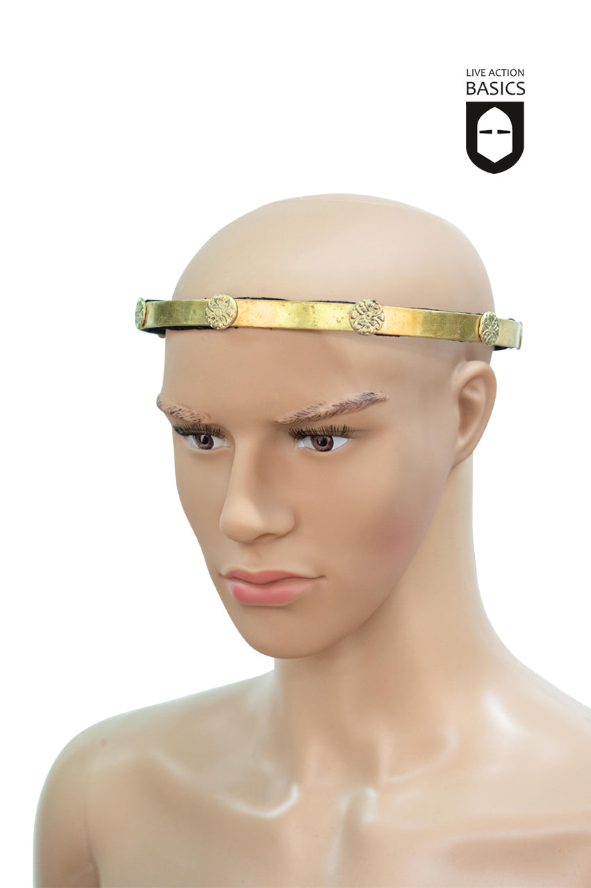 Vintage Brass Circlet Headband - Elegant Boho Hair Accessory for Weddings, Festivals & Renaissance Fairs