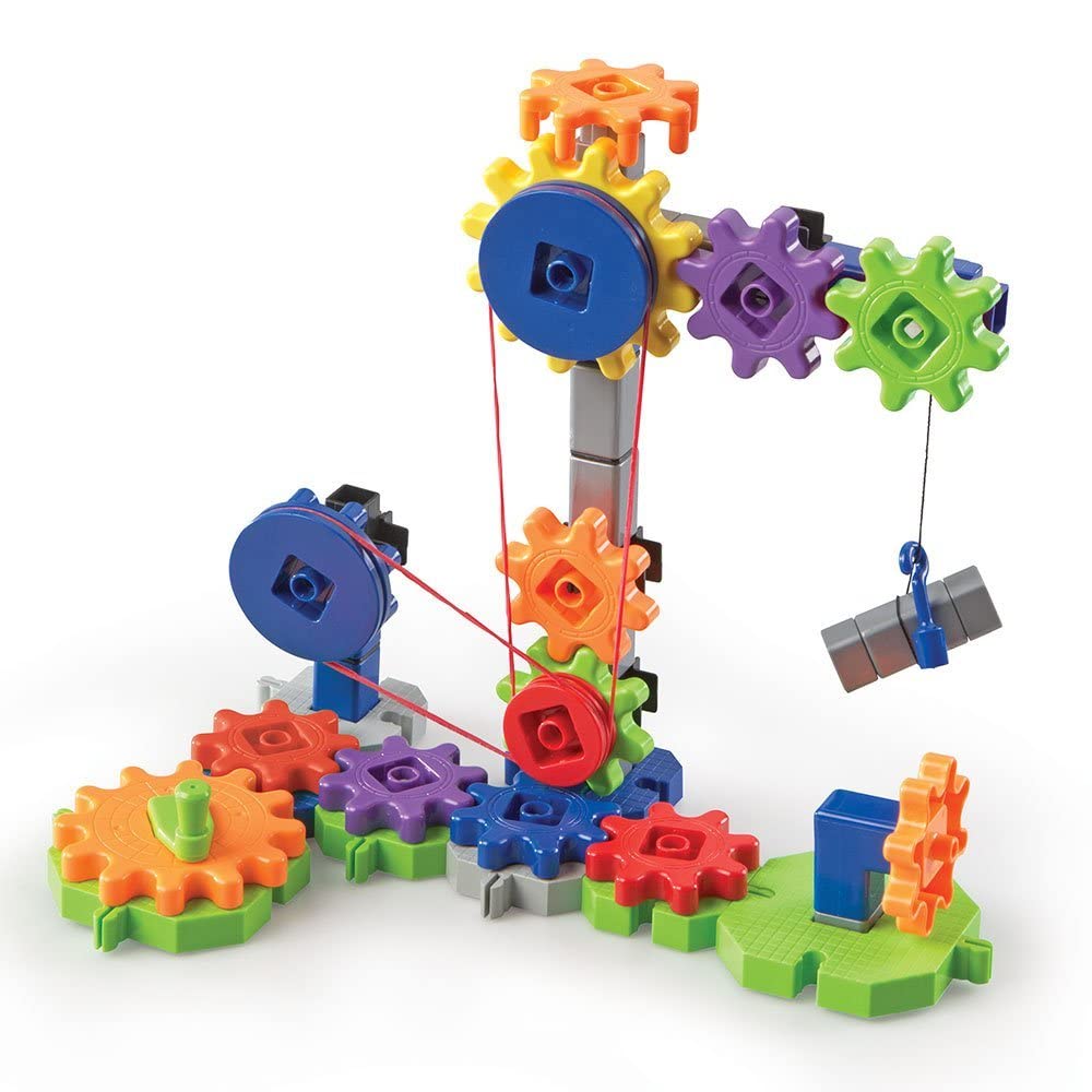 Learning Resources Gears! Gears! Gears! Machines in Motion STEM Building Set - 116 Piece Construction Toy for Kids Ages 5+ | Early Engineering Learning, Puzzle & Creative Play | Perfect for Classroom STEM Activities & Home Learning Fun
