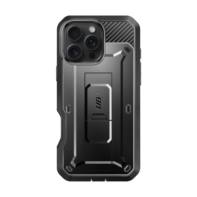 iPhone 16 Pro Case 6.3 Inch - Unicorn Beetle Pro Series Rugged Protective Cover with Shockproof & Drop Protection - Heavy Duty Slim Design for iPhone 16 Pro (Black) - Perfect for Outdoor, Work & Extreme Sports