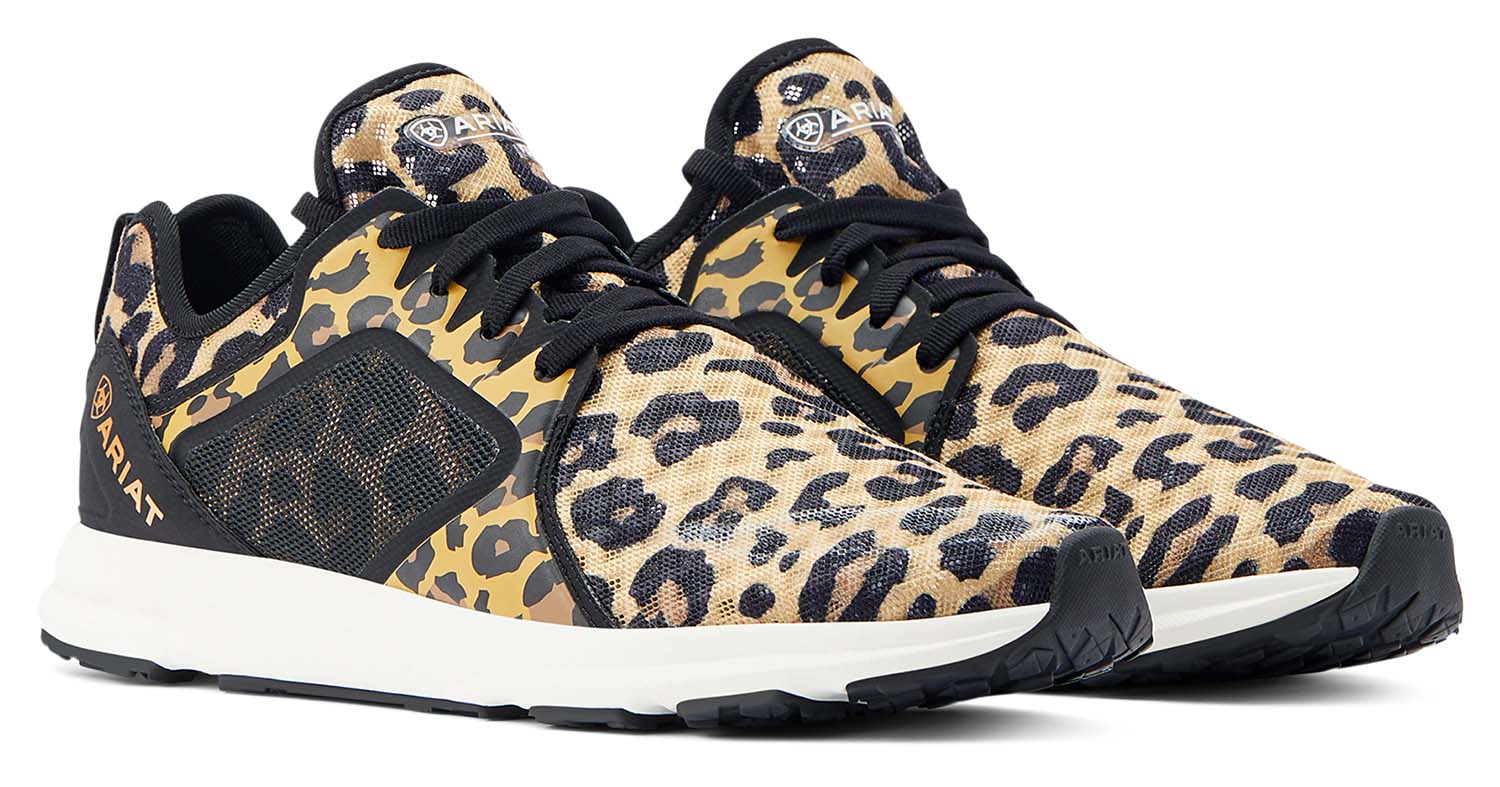 Ariat Women's Fuse Tennis Shoes - Leopard Print Athletic Shoes for Women | Perfect for Running, Gym Workouts & Casual Wear