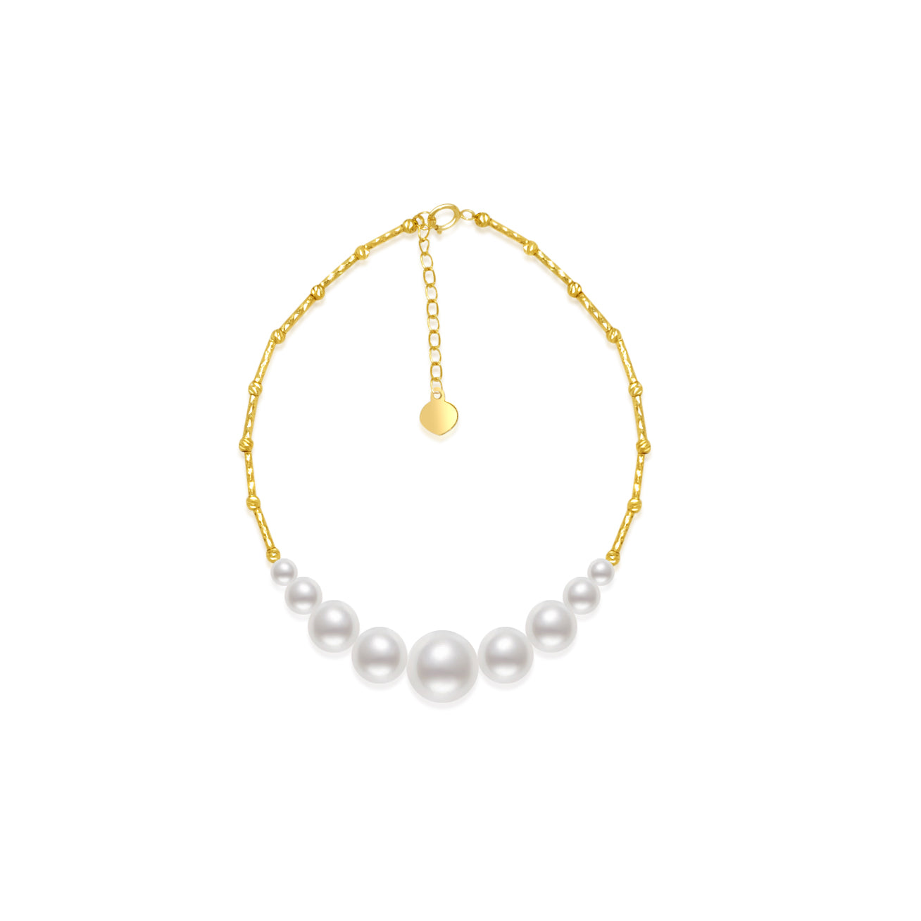 18K Solid Gold Akoya Pearl Bracelet for Women - Elegant Pearl Jewelry Gift for Anniversary, Birthday & Special Occasions | KB00017