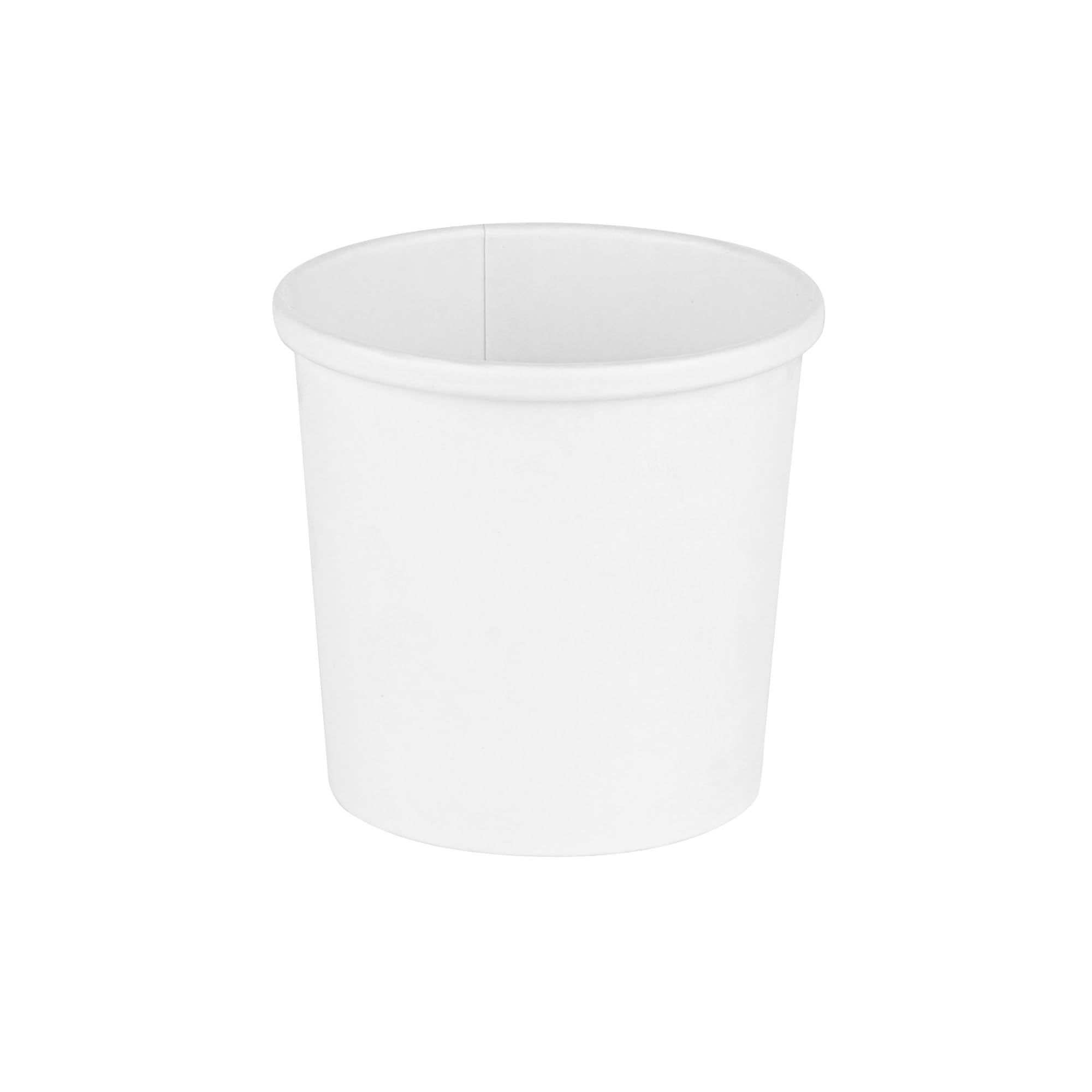 Restaurantware Bio Tek 12oz Disposable Soup Cups - 200 Pack Microwave Safe Paper Containers with Vented Lids (Sold Separately) for Hot & Cold Foods - White To-Go Soup Bowls Perfect for Desserts, Treats, Takeout, Catering & Restaurant Use