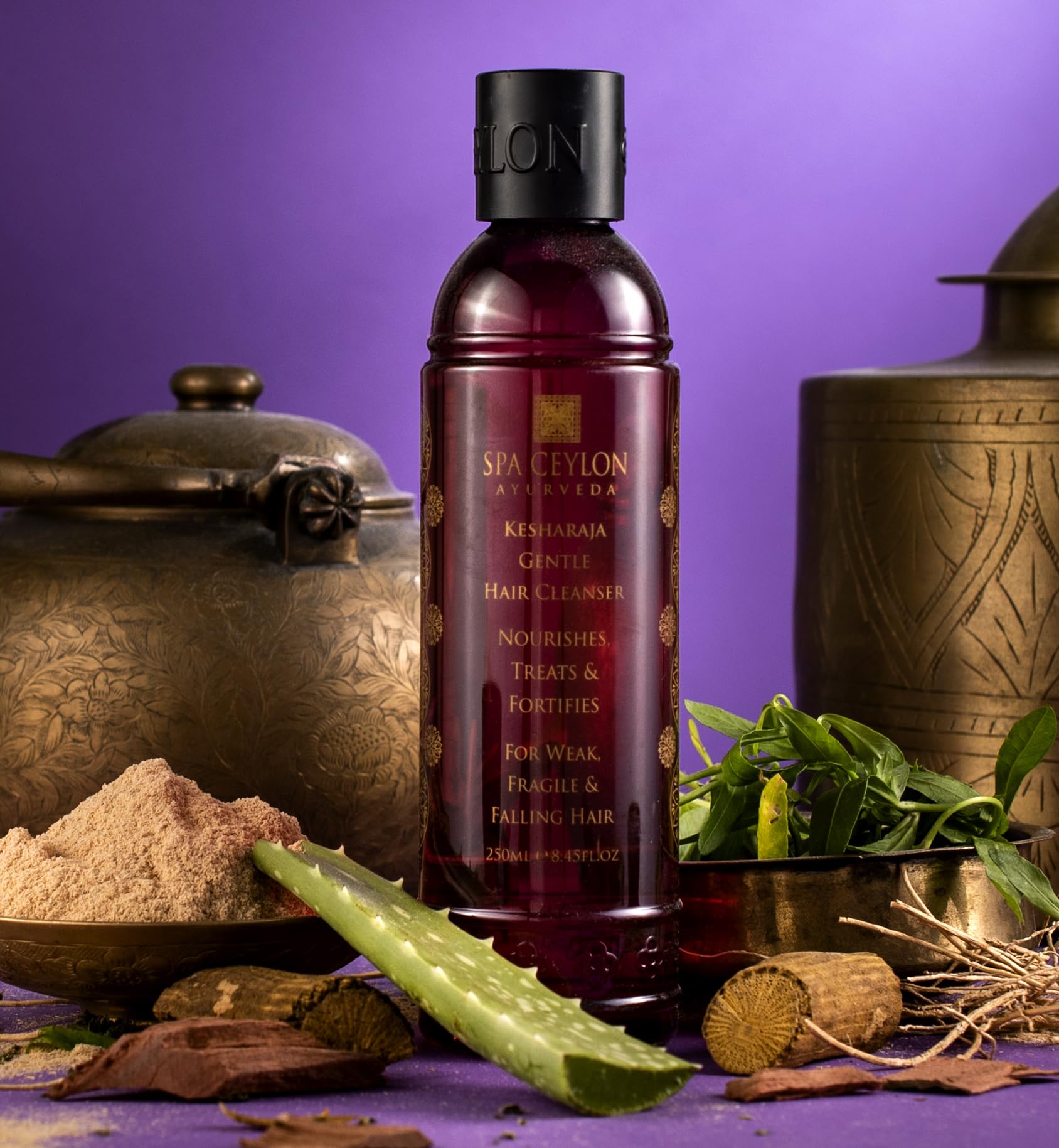 SPA CEYLON Kesharaja Gentle Hair Cleanser - Sulfate-Free Shampoo for Weak, Fragile & Falling Hair | Moisturizing & Hydrating Formula | Perfect for Daily Hair Care & Scalp Health | Ideal for Damaged Hair Recovery & Hair Loss Prevention