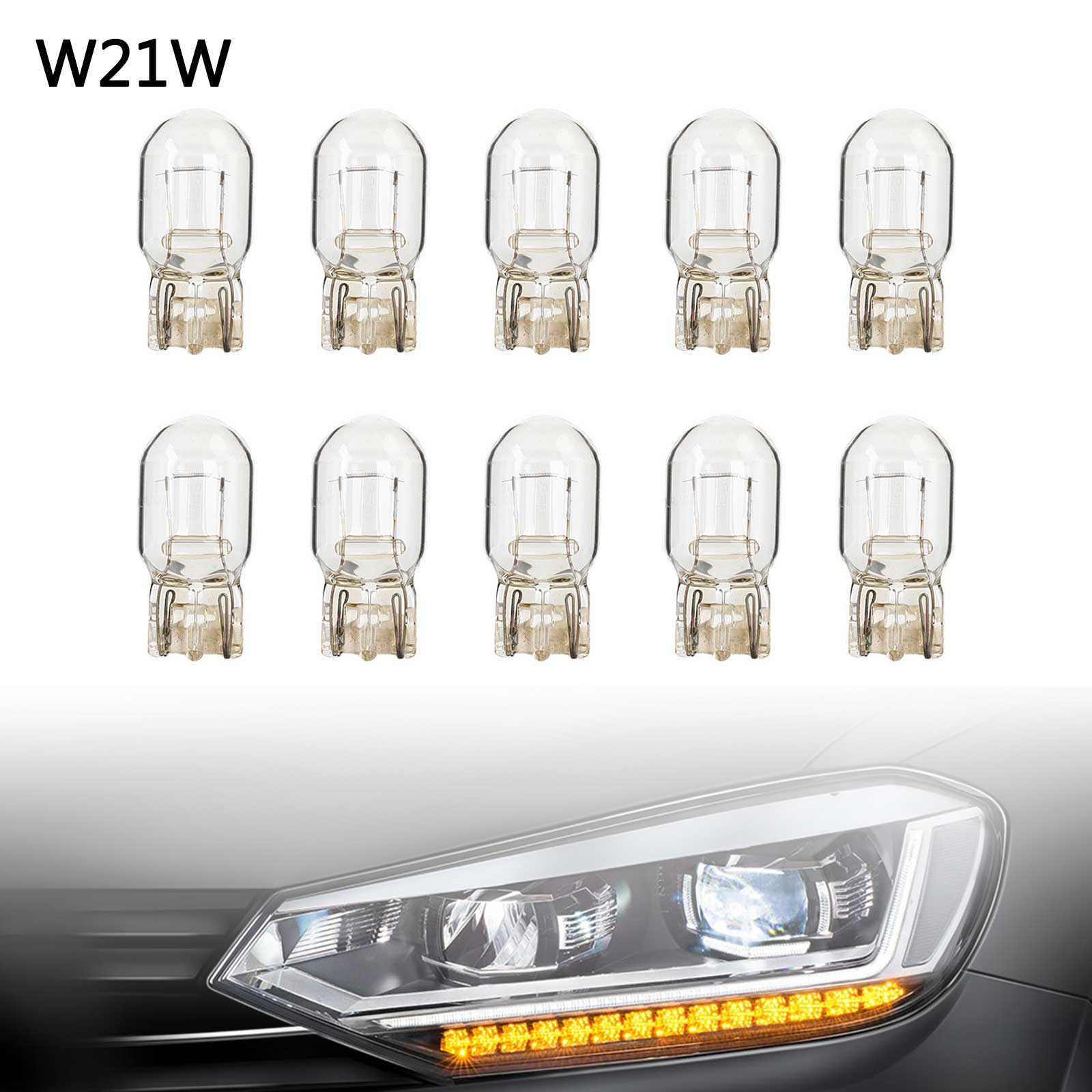 10x NARVA 17632 Car Auxiliary Bulbs W21W 12V21W W3x16d - Replacement for Interior Dome Lights, Map Lights & License Plate Lights - Perfect for Volkswagen, Audi, BMW & More