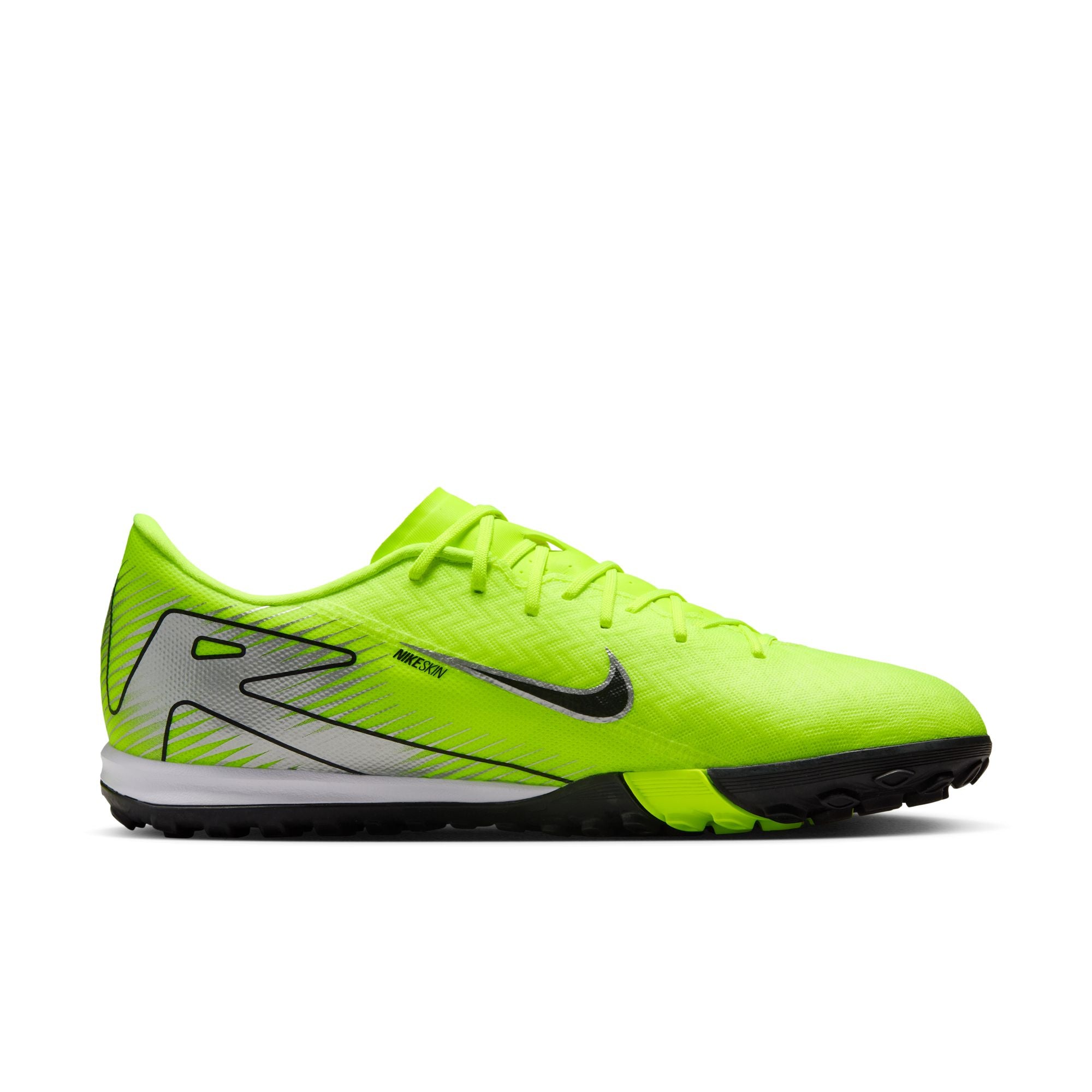 Nike Mercurial Vapor 16 Academy TF Turf Soccer Shoes for Men - Volt/Black - Lightweight Football Cleats for Artificial Grass - Perfect for Training & Matches