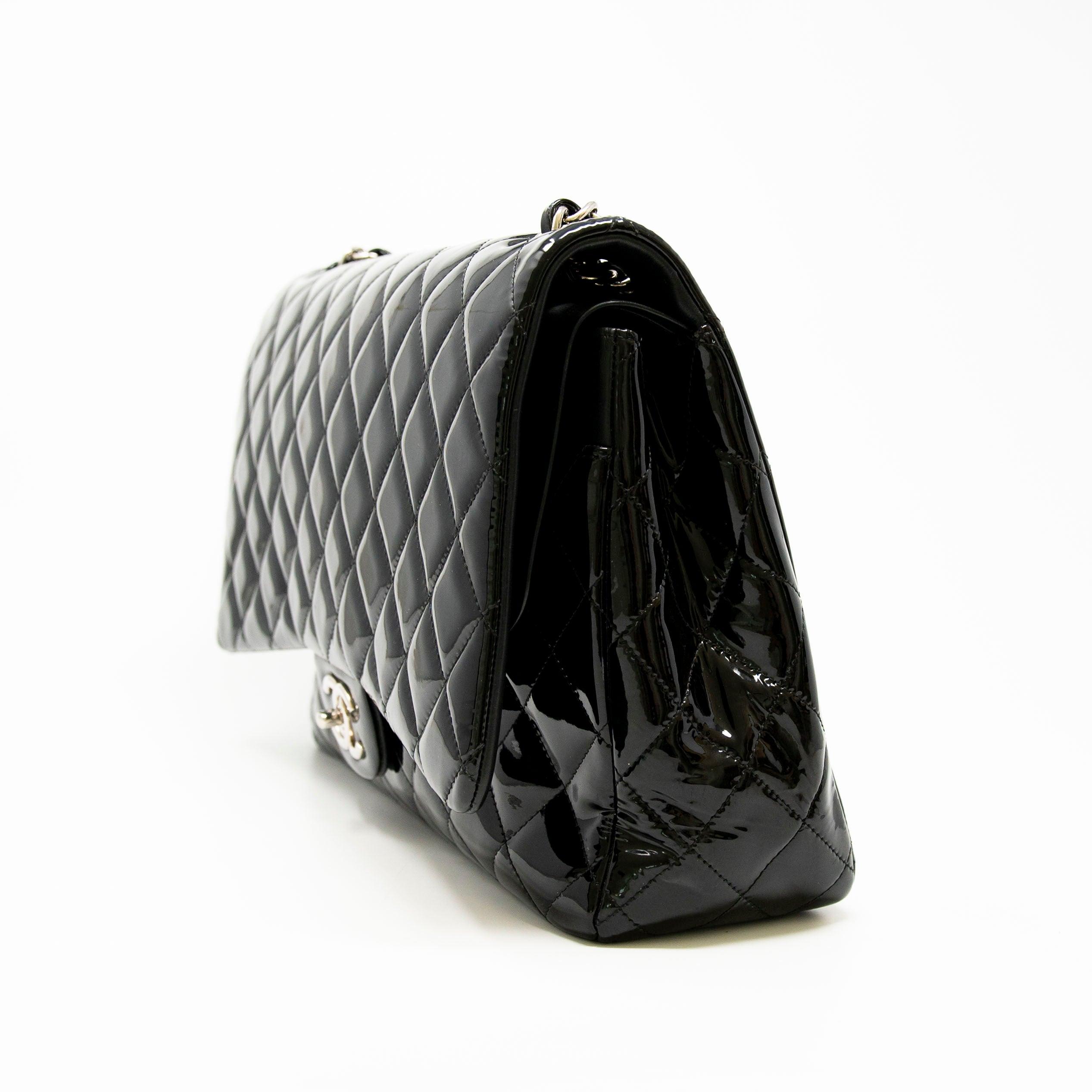 Chanel Black Maxi Classic Flap Bag - Luxury Designer Handbag for Women | Perfect for Evening Events, Parties & Special Occasions