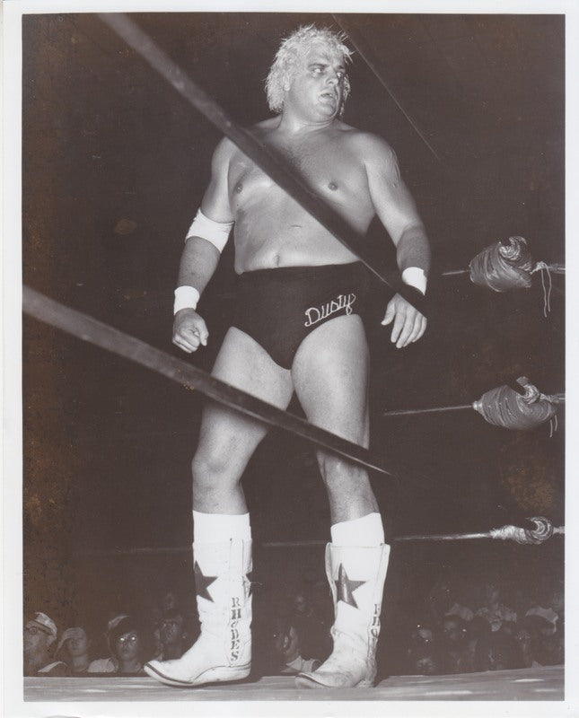1979 NWA Dusty Rhodes Vintage Wrestling Promo Photo - Rare Collectible Memorabilia for Wrestling Fans & Sports Enthusiasts - Perfect for Man Cave, Sports Bar Decor, or Gift for Wrestling Collectors